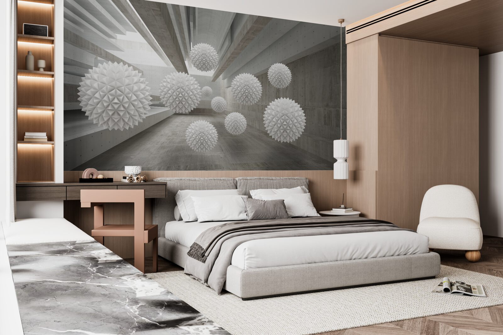 Фотошпалери нескінченність кличе кульки в свої обійми