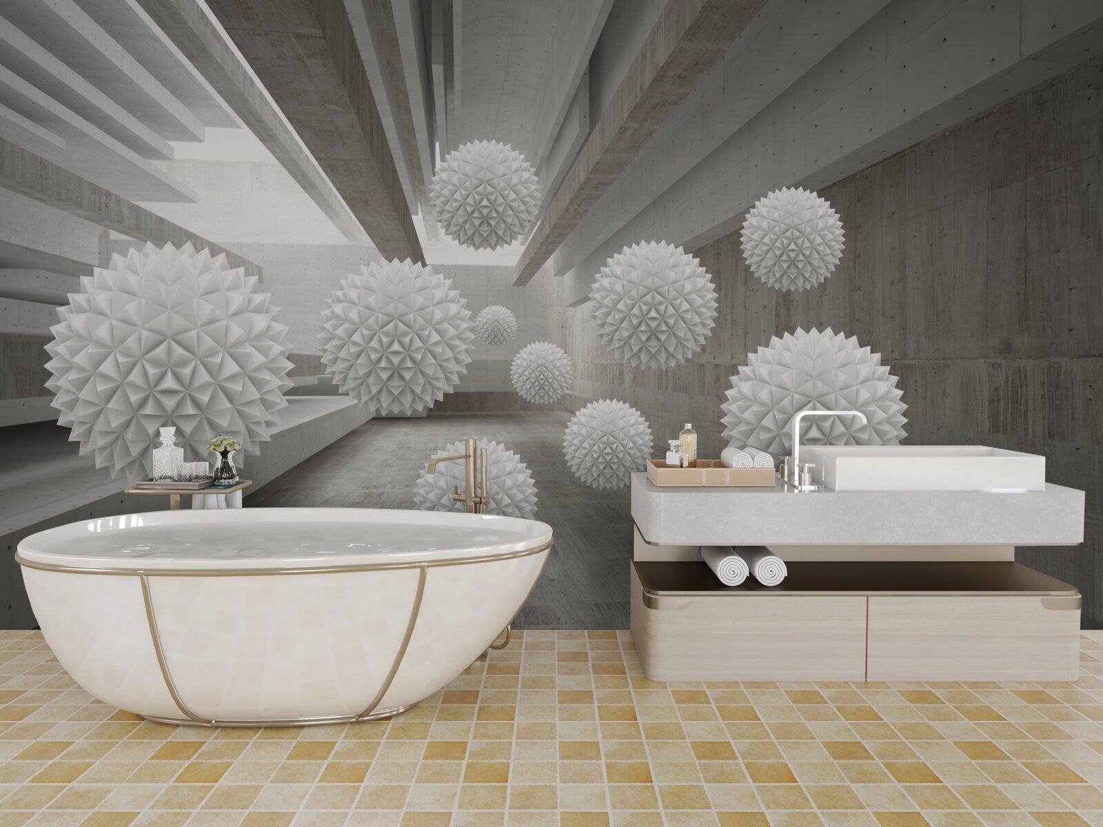 Фотошпалери нескінченність кличе кульки в свої обійми