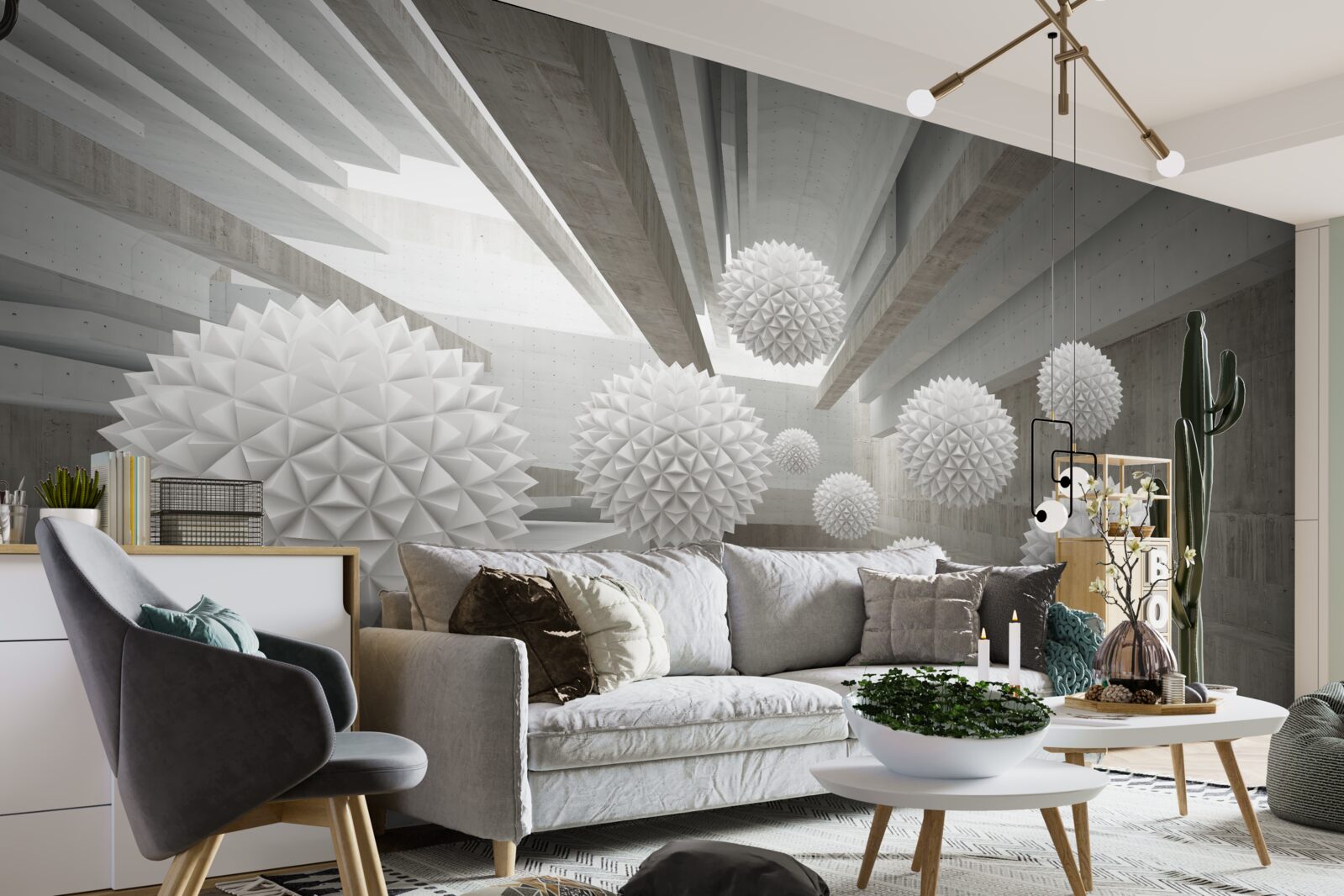 Фотошпалери нескінченність кличе кульки в свої обійми