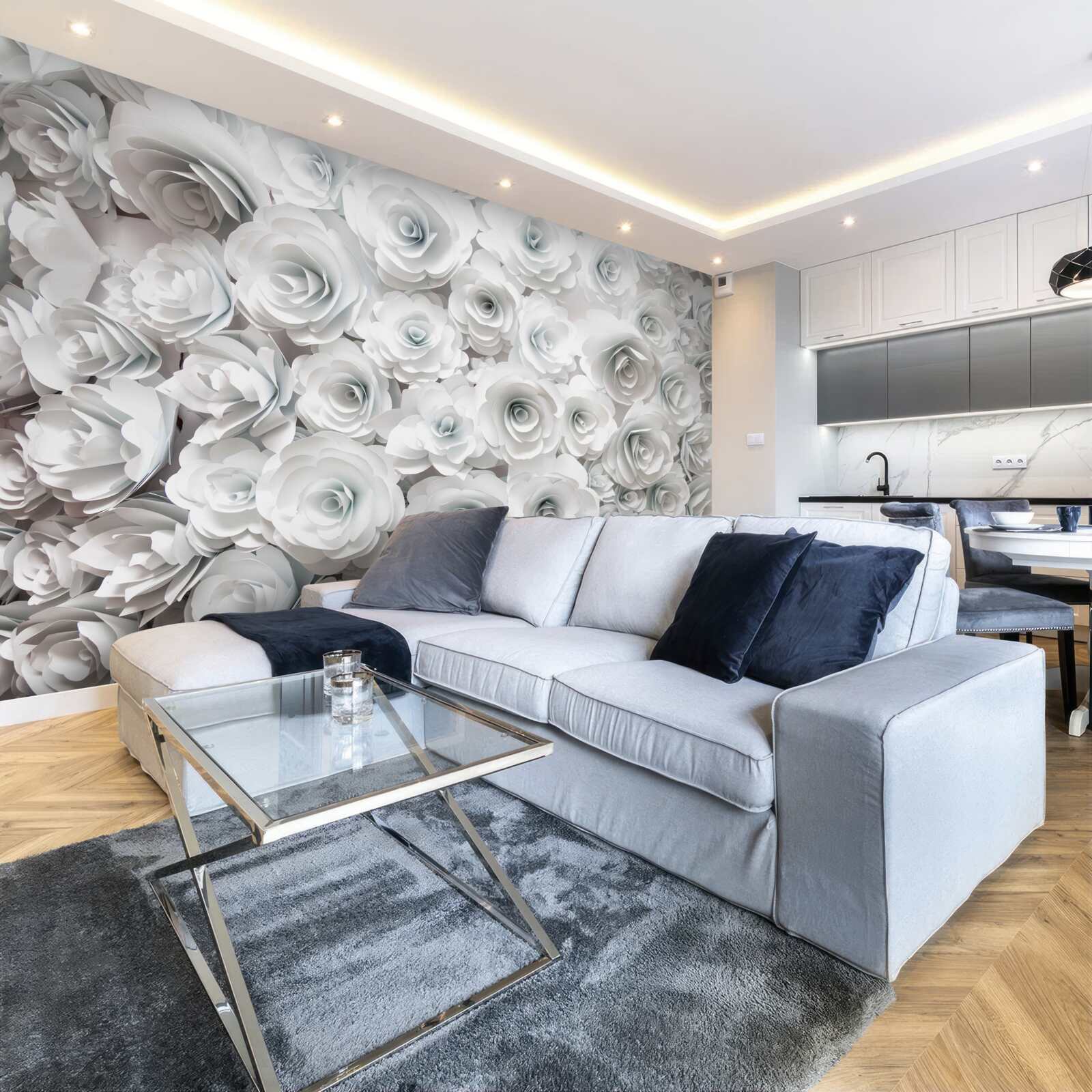 Фотошпалери композиція з яскравих квітів