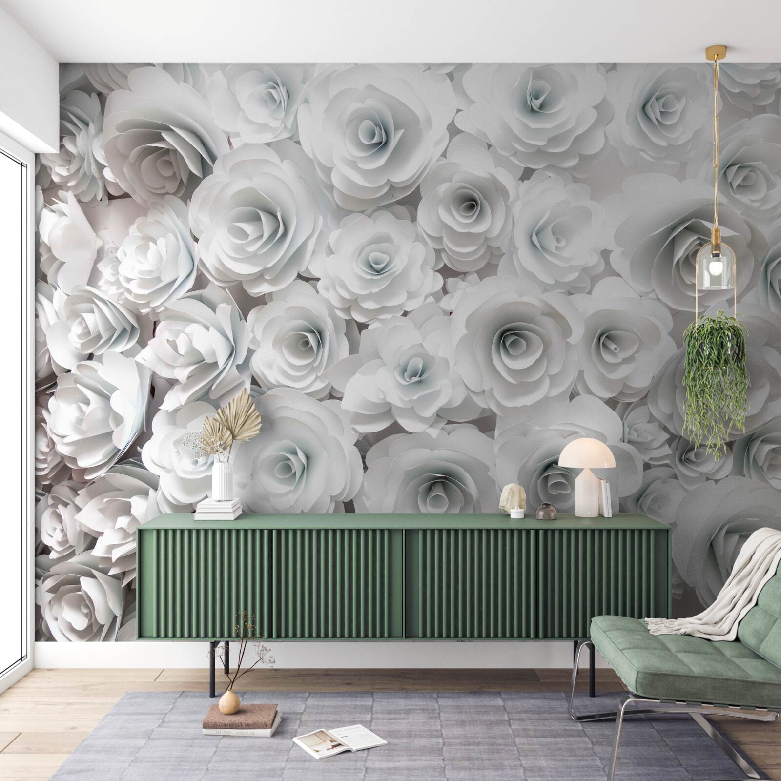 Фотошпалери композиція з яскравих квітів