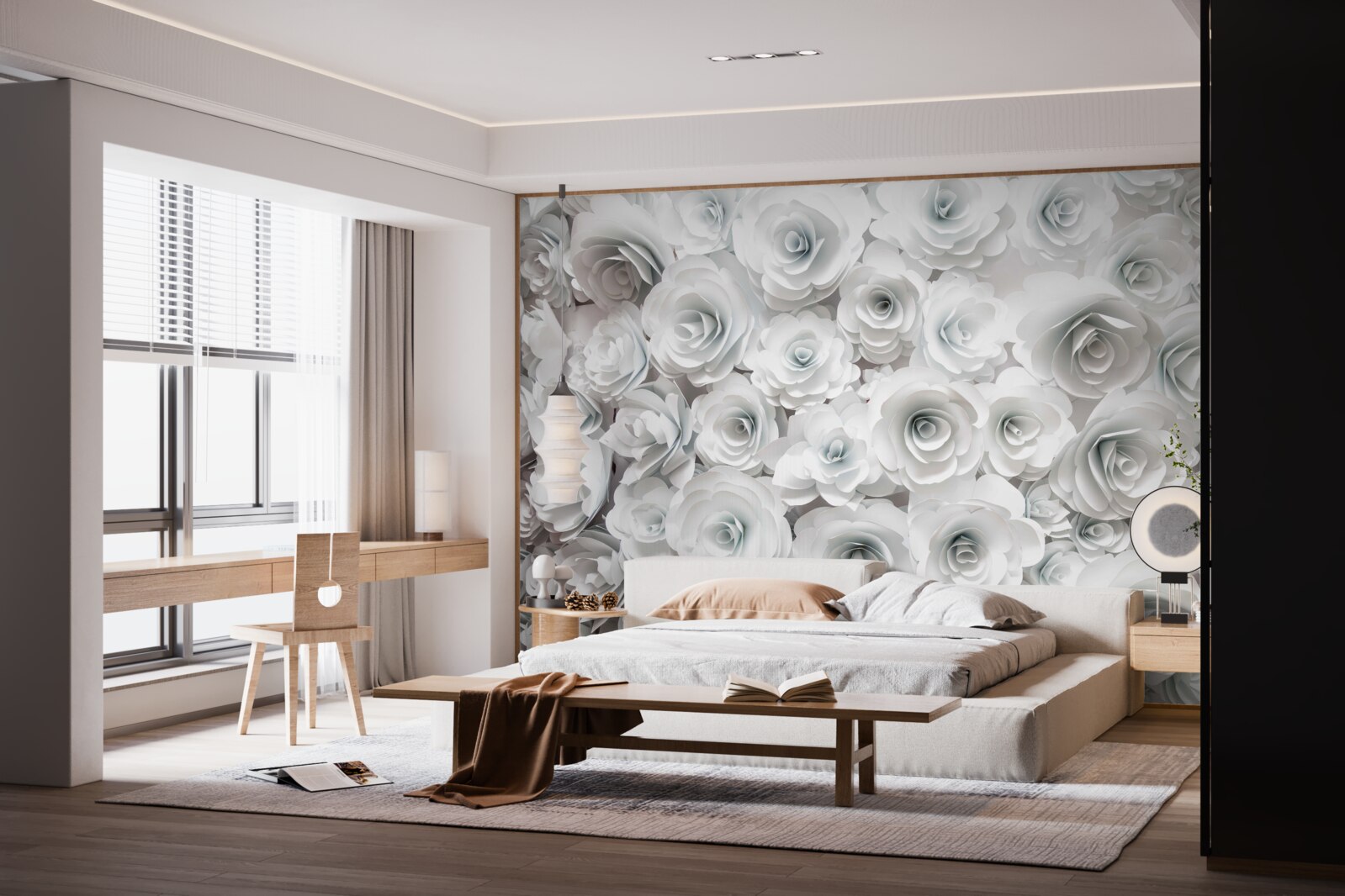 Фотошпалери композиція з яскравих квітів