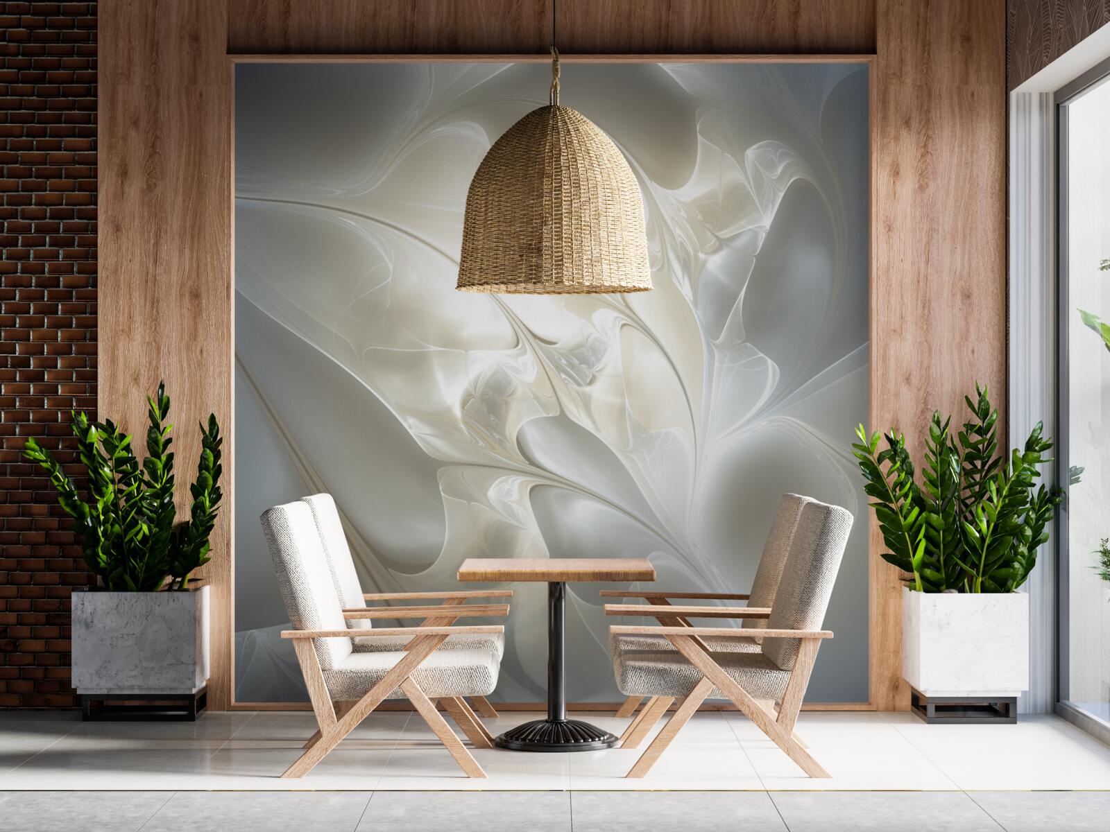 Фотошпалери промені світла крізь пелюстки квітів