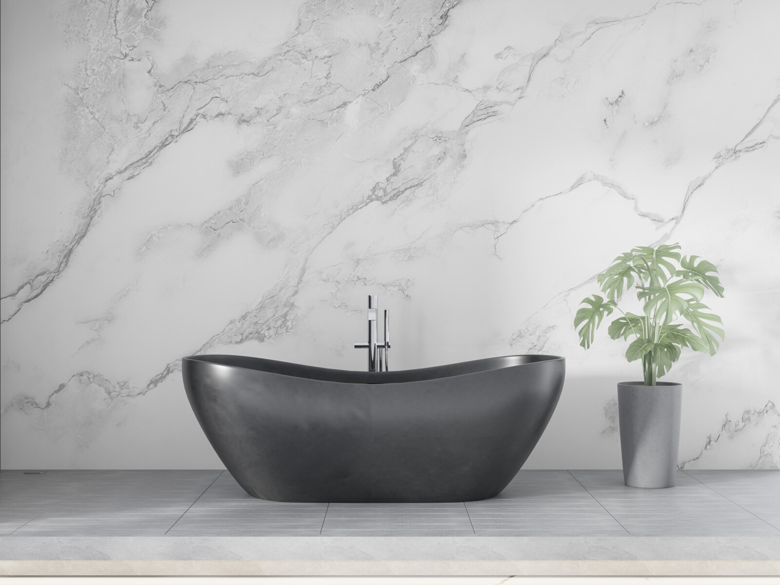 Фотошпалери білий мармур з візерунками