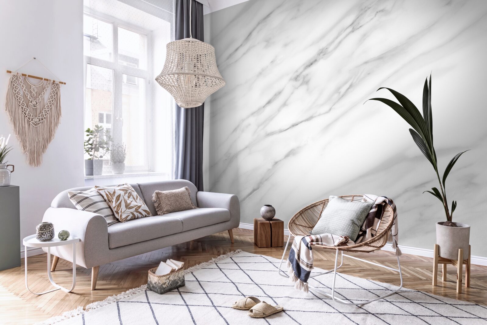 Фотошпалери тонка текстура на світлому камені