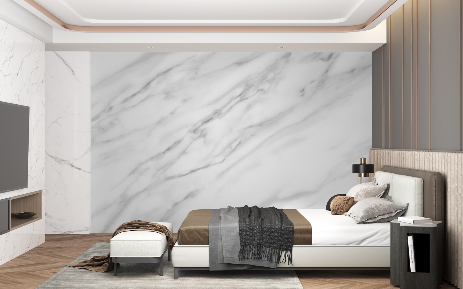 Фотошпалери тонка текстура на світлому камені