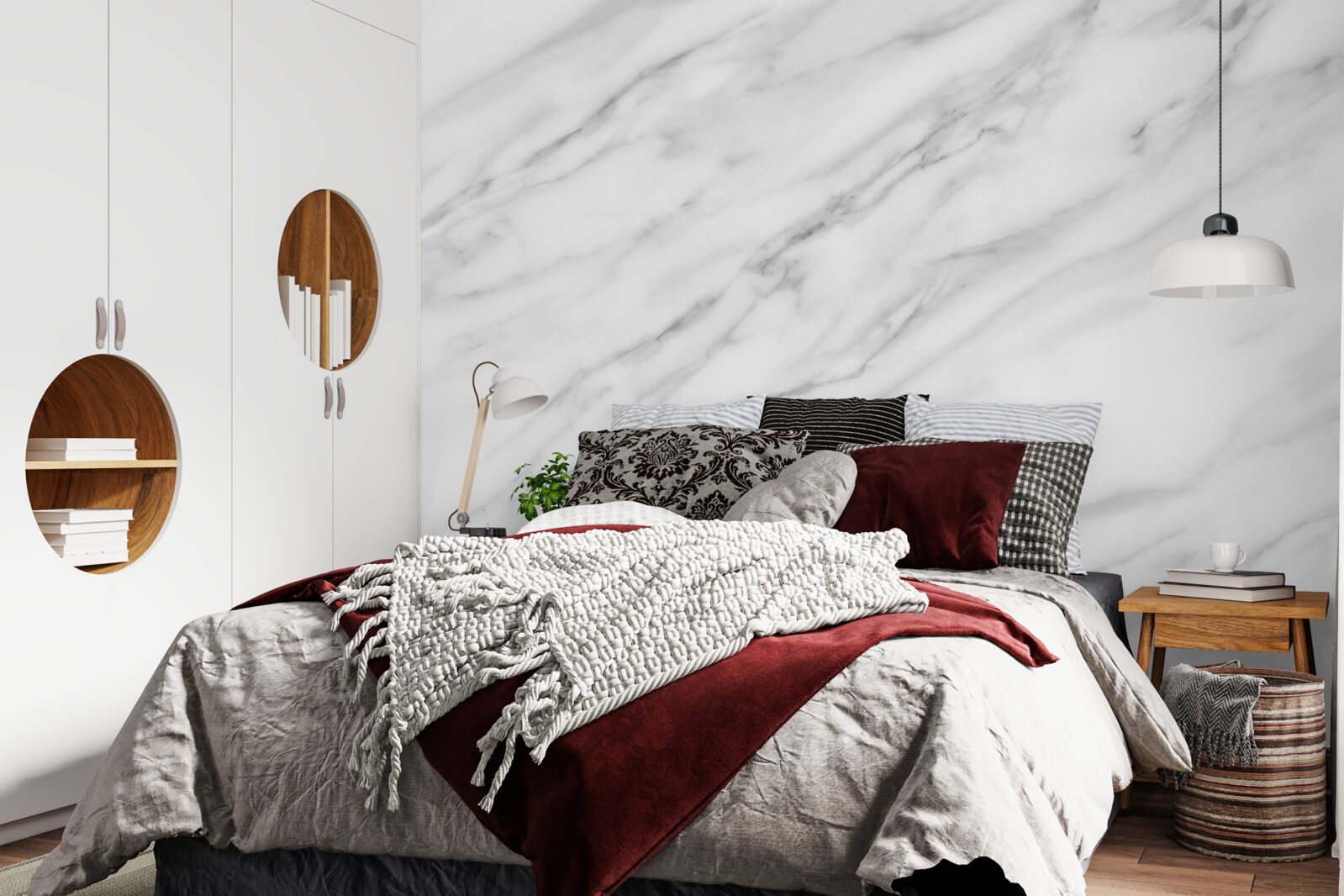 Фотошпалери тонка текстура на світлому камені