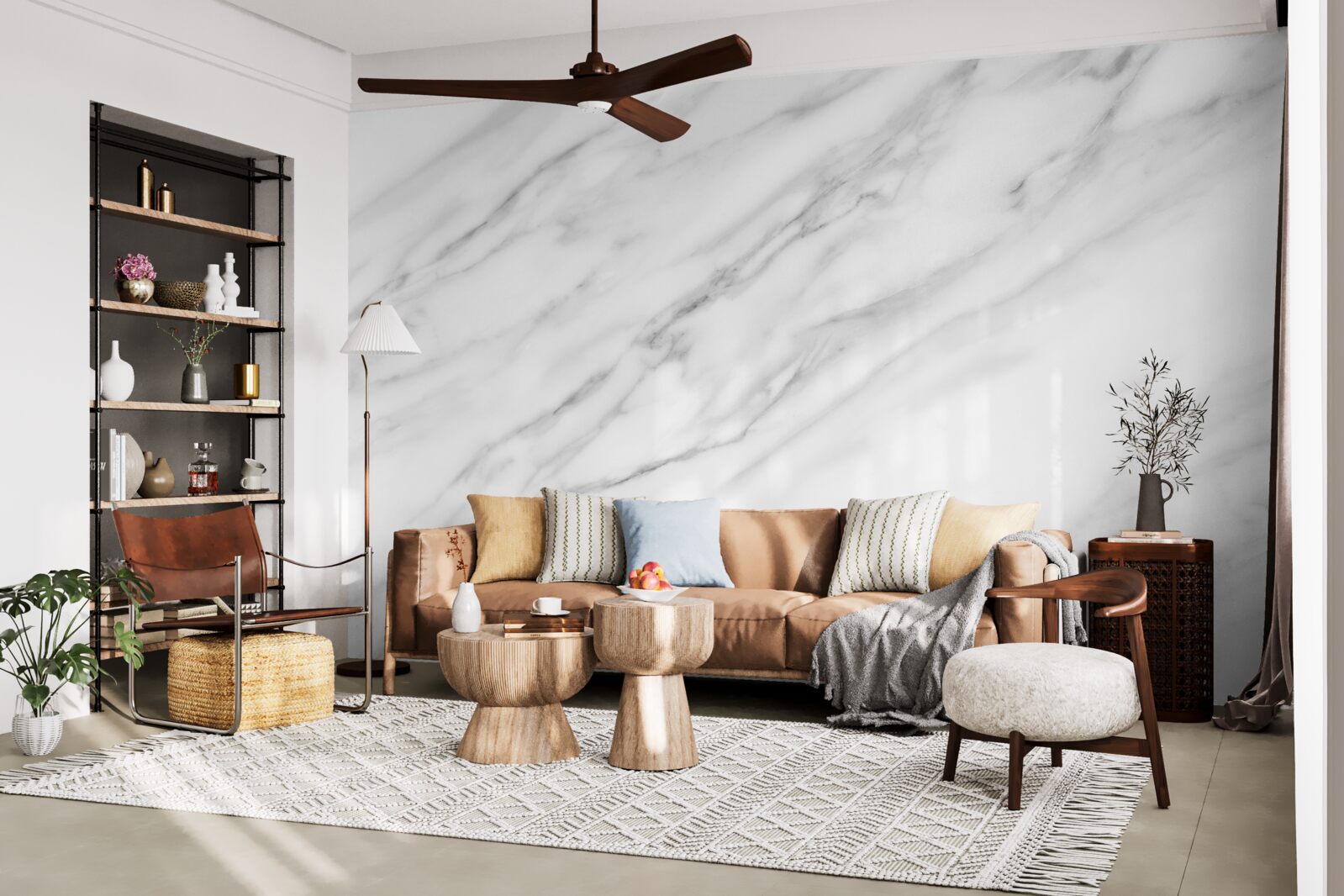 Фотошпалери тонка текстура на світлому камені