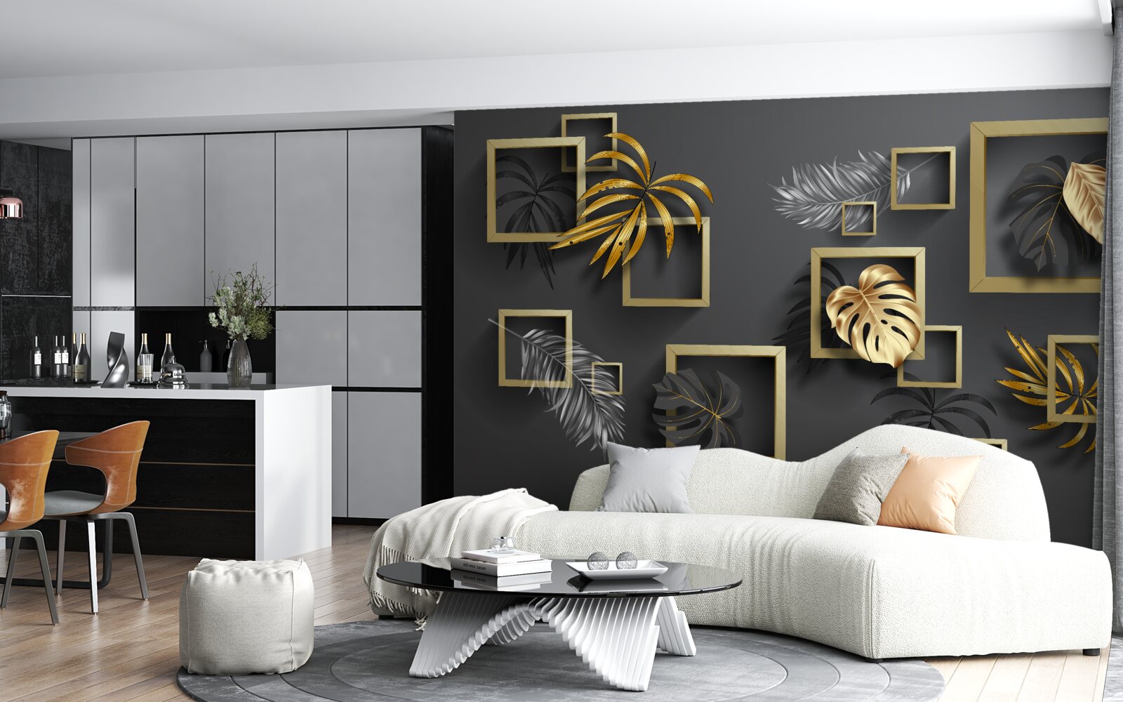 Фотошпалери тропічні рослини в межах