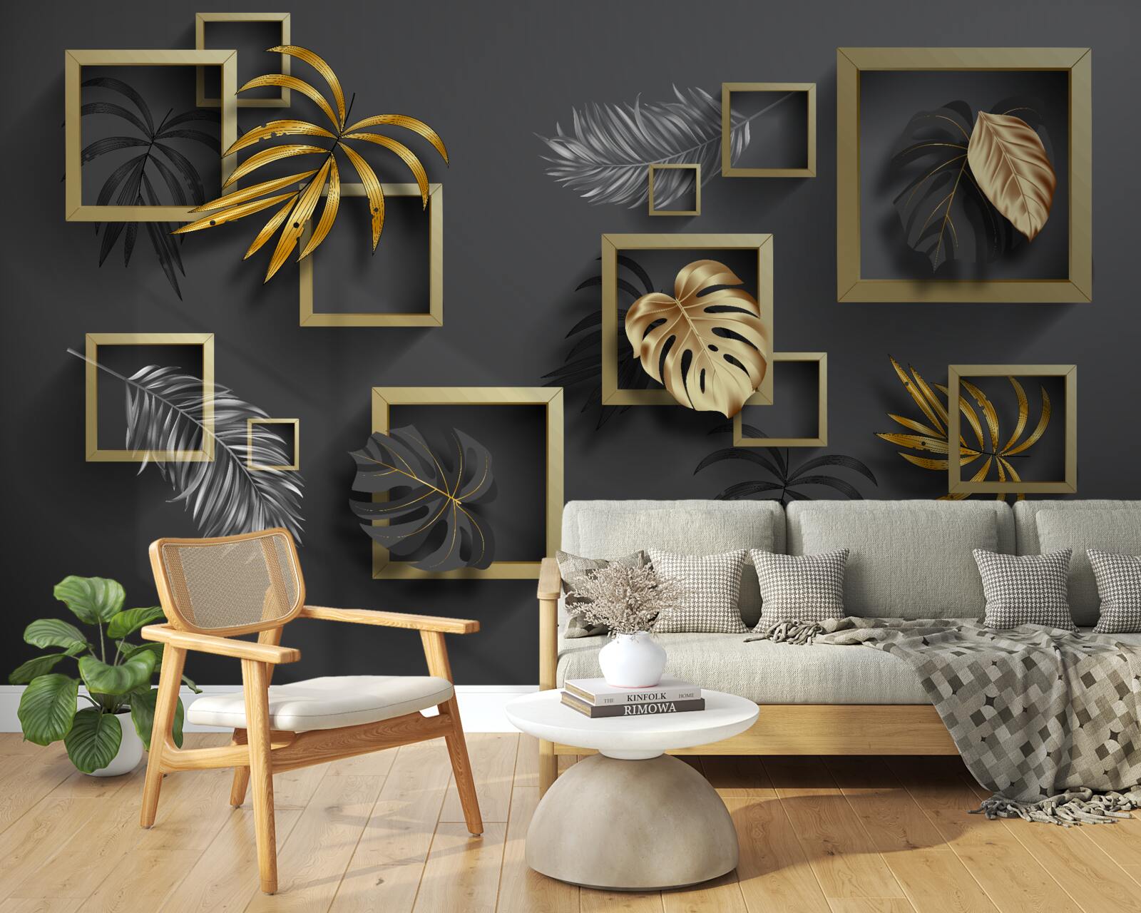 Фотошпалери тропічні рослини в межах