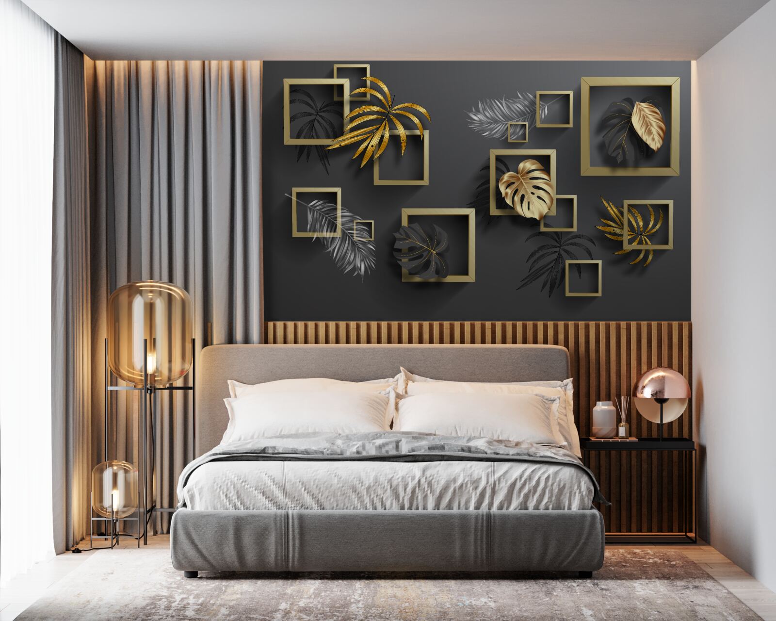 Фотошпалери тропічні рослини в межах