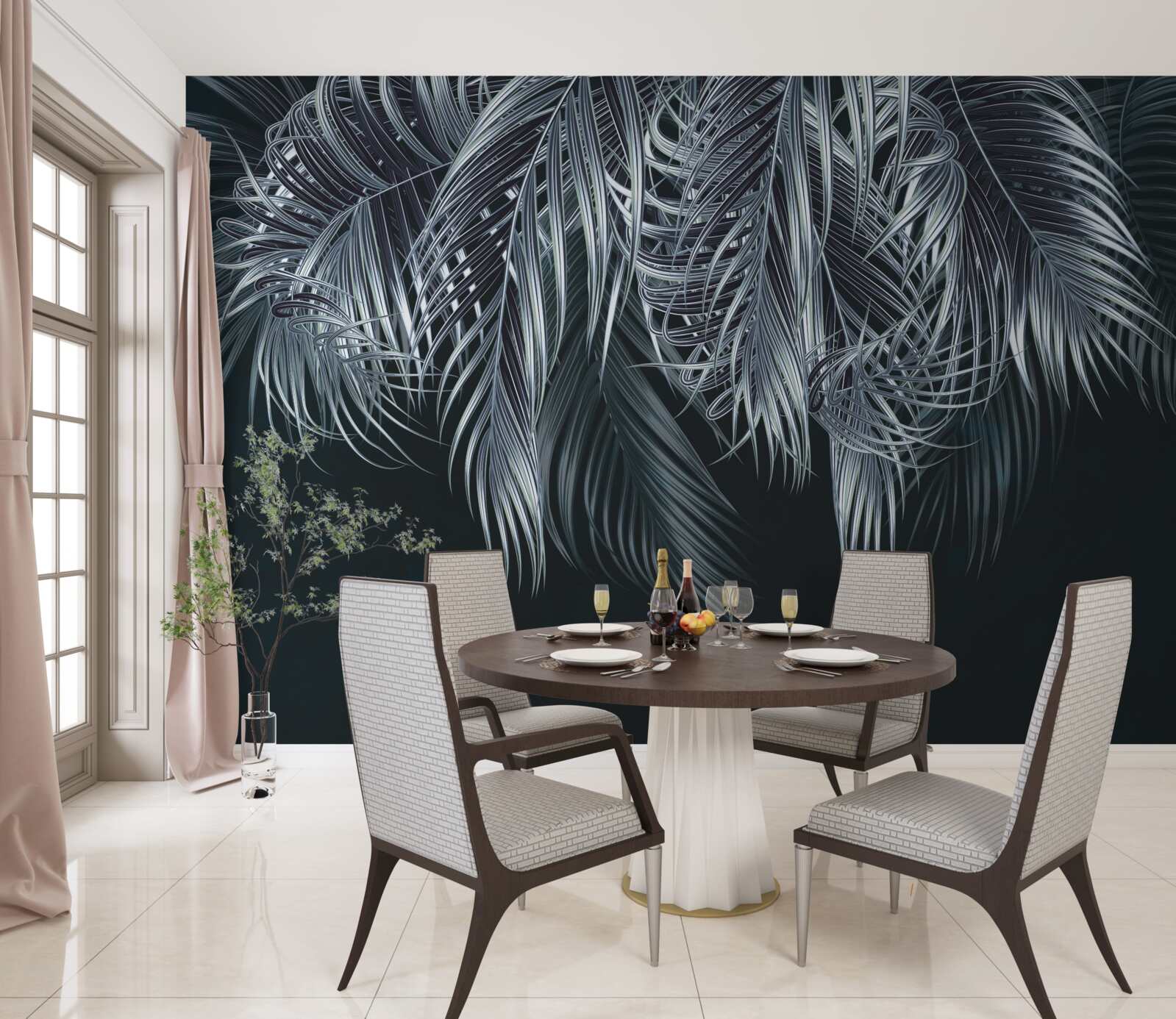 Фотошпалери довге і тонке пір'я