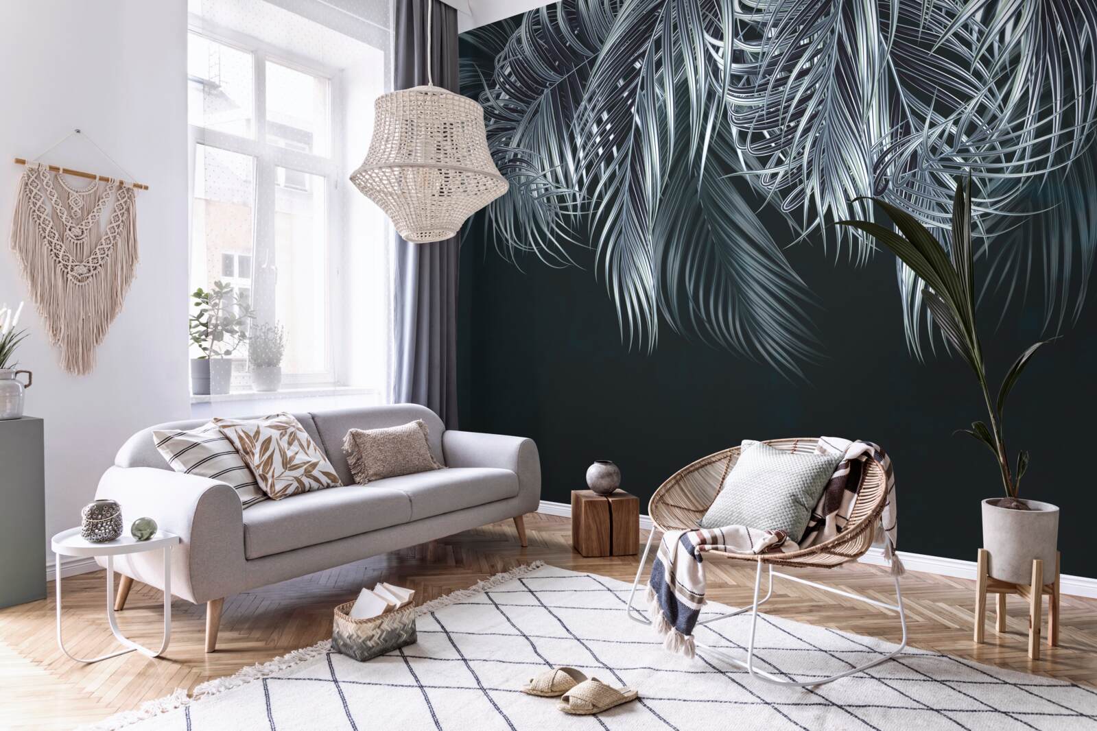 Фотошпалери довге і тонке пір'я