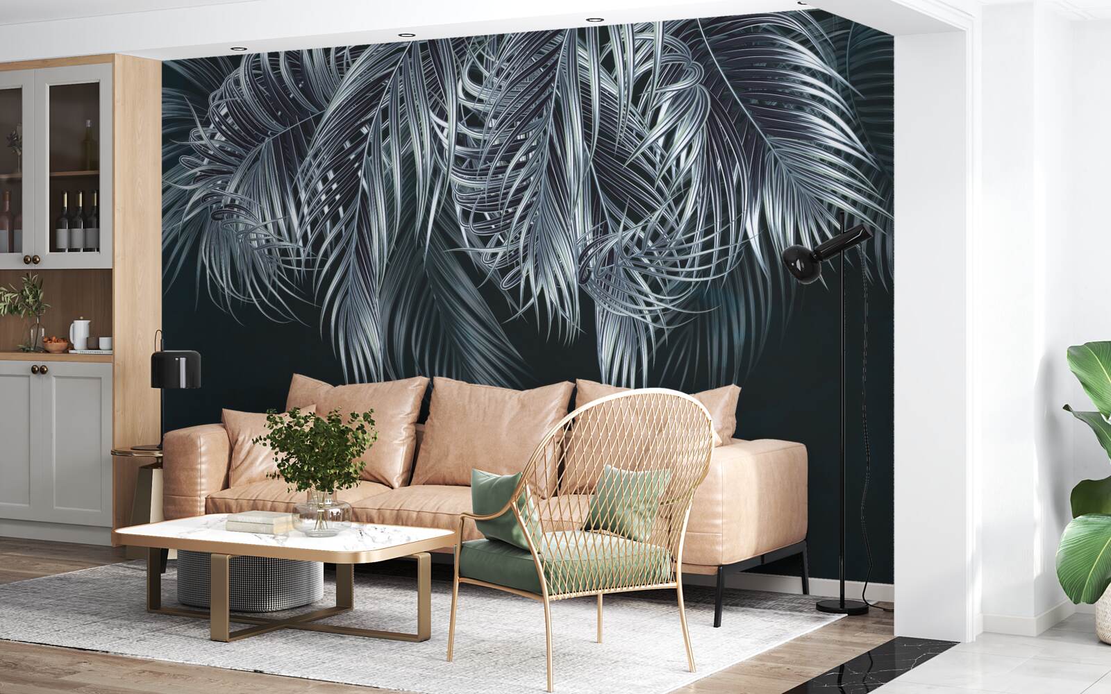 Фотошпалери довге і тонке пір'я