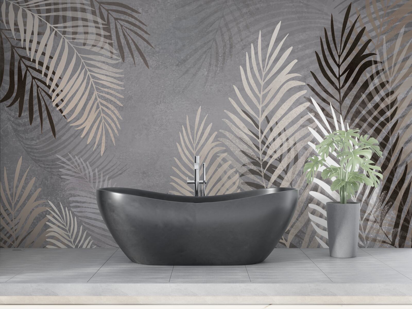 Фотошпалери великі тонкі листки білі