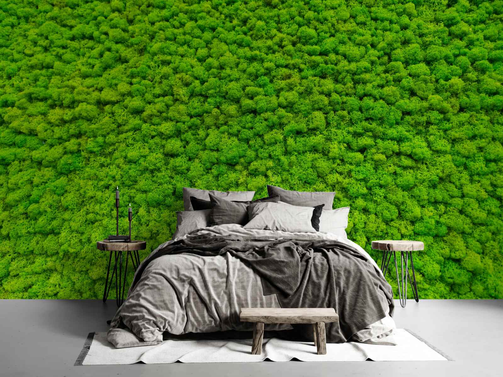 Фотошпалери вид на зелений листок з висоти