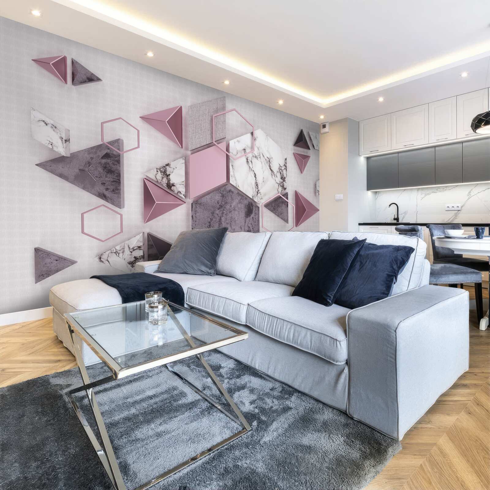 Фотошпалери мармурові геометричні зображення