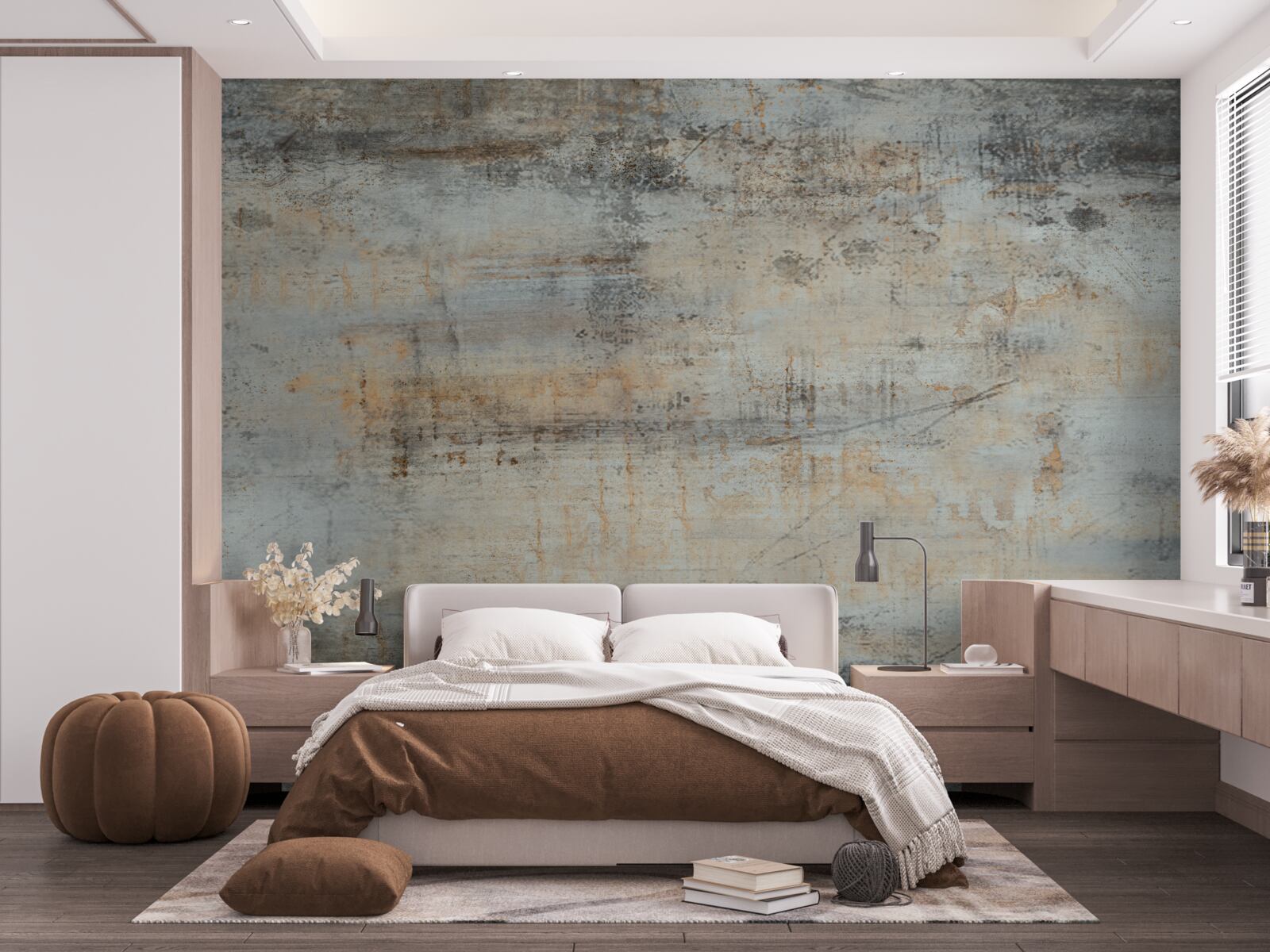 Фотошпалери сіра стіна, пошкоджена часом