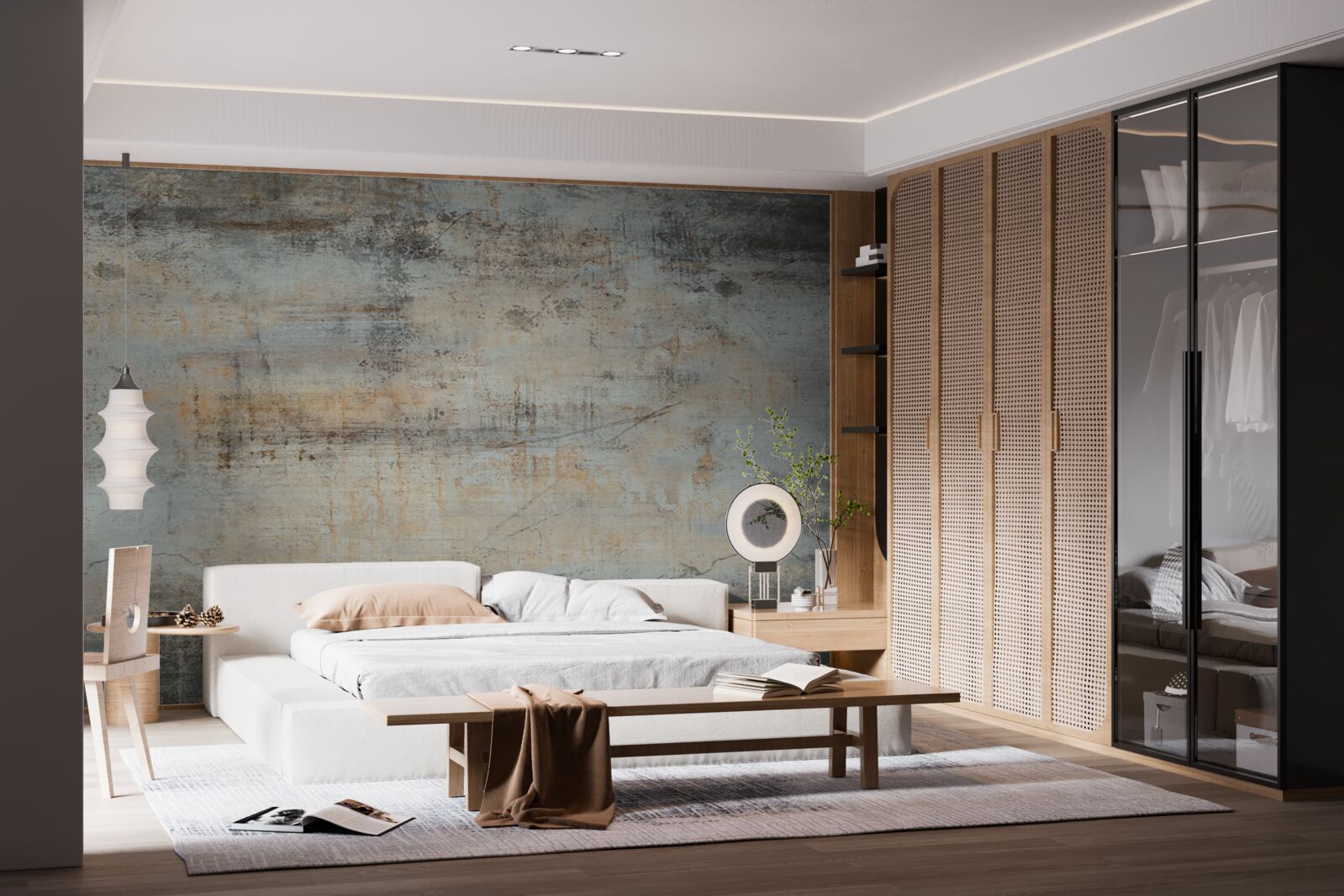 Фотошпалери сіра стіна, пошкоджена часом