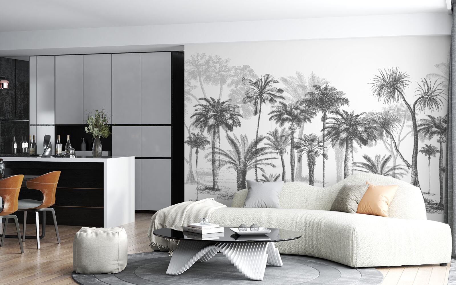 Фотошпалери векторна графіка пальм