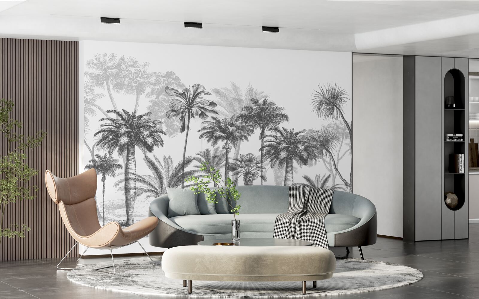 Фотошпалери векторна графіка пальм