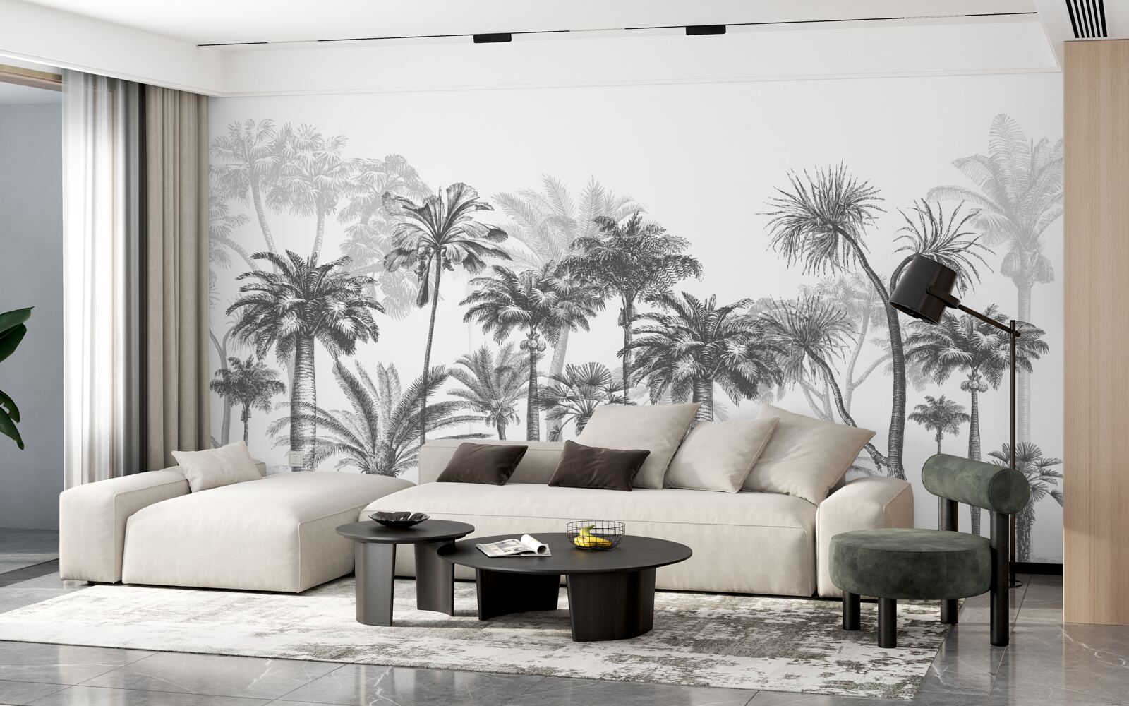 Фотошпалери векторна графіка пальм