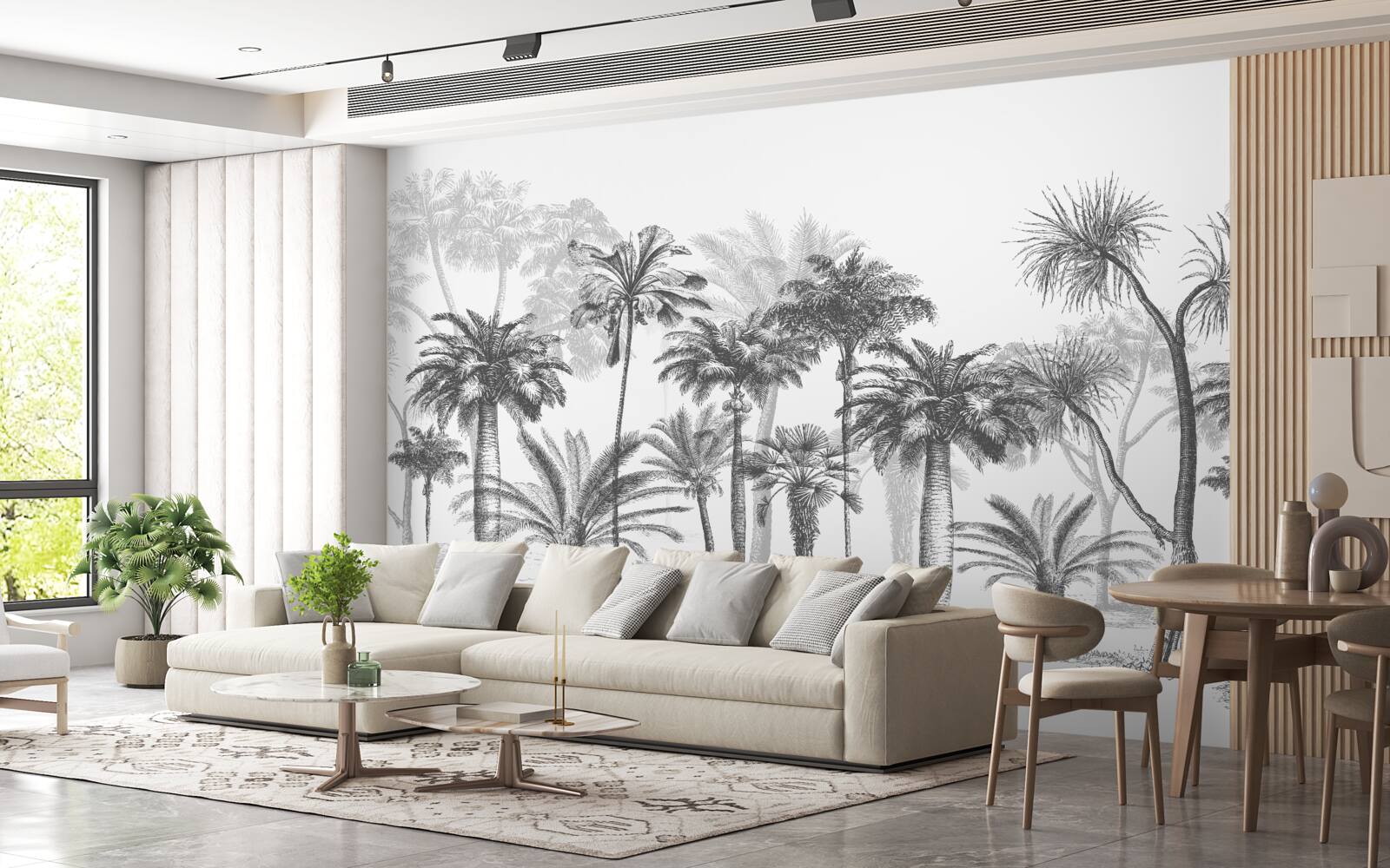 Фотошпалери векторна графіка пальм