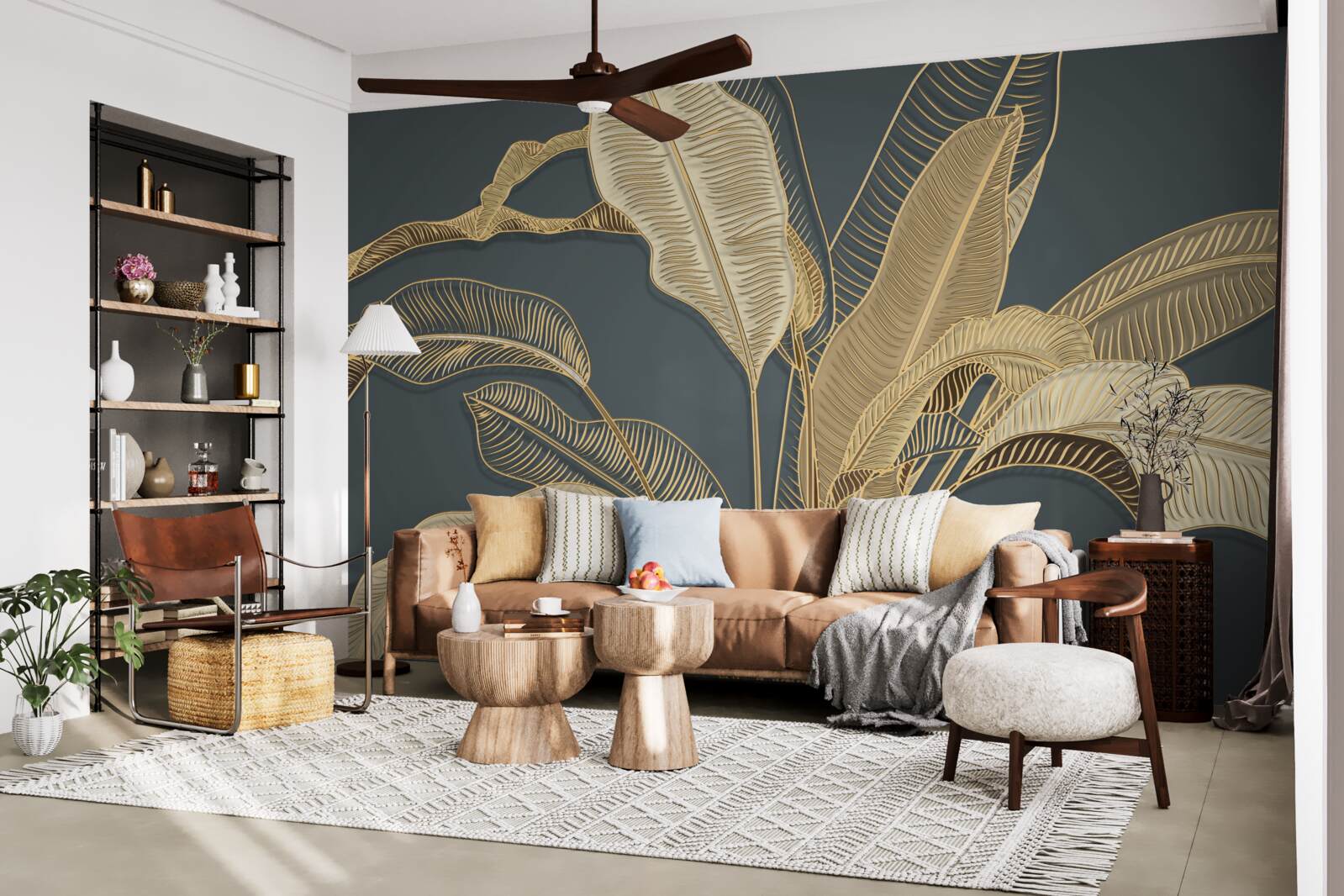 Фотошпалери кручена сусальне золото