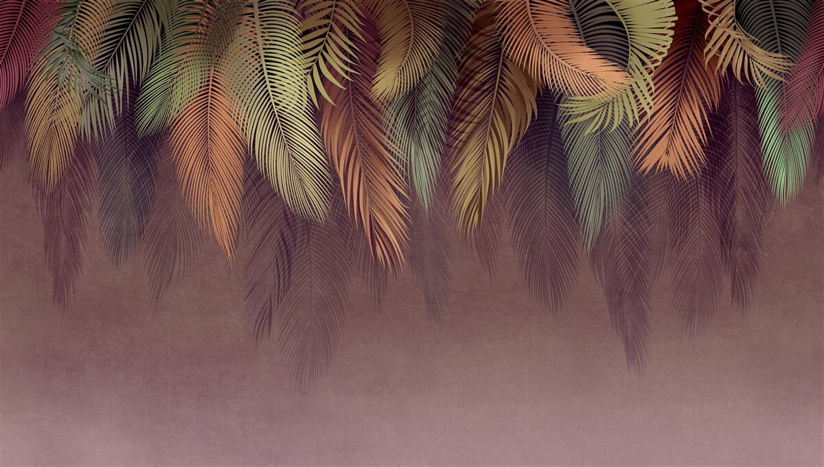 Фотошпалери розвісити пір'я різних кольорів