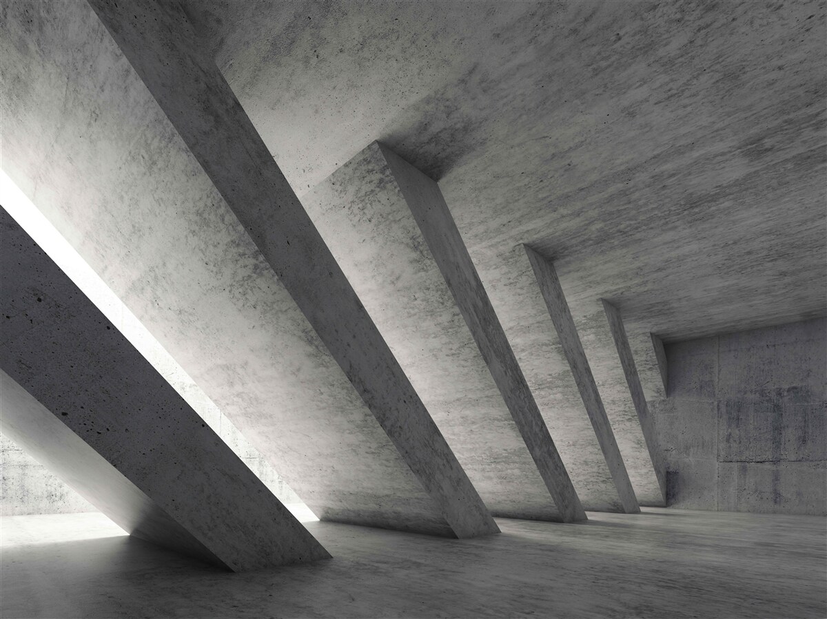 Фотошпалери сірий тунель в архітектурному стилі