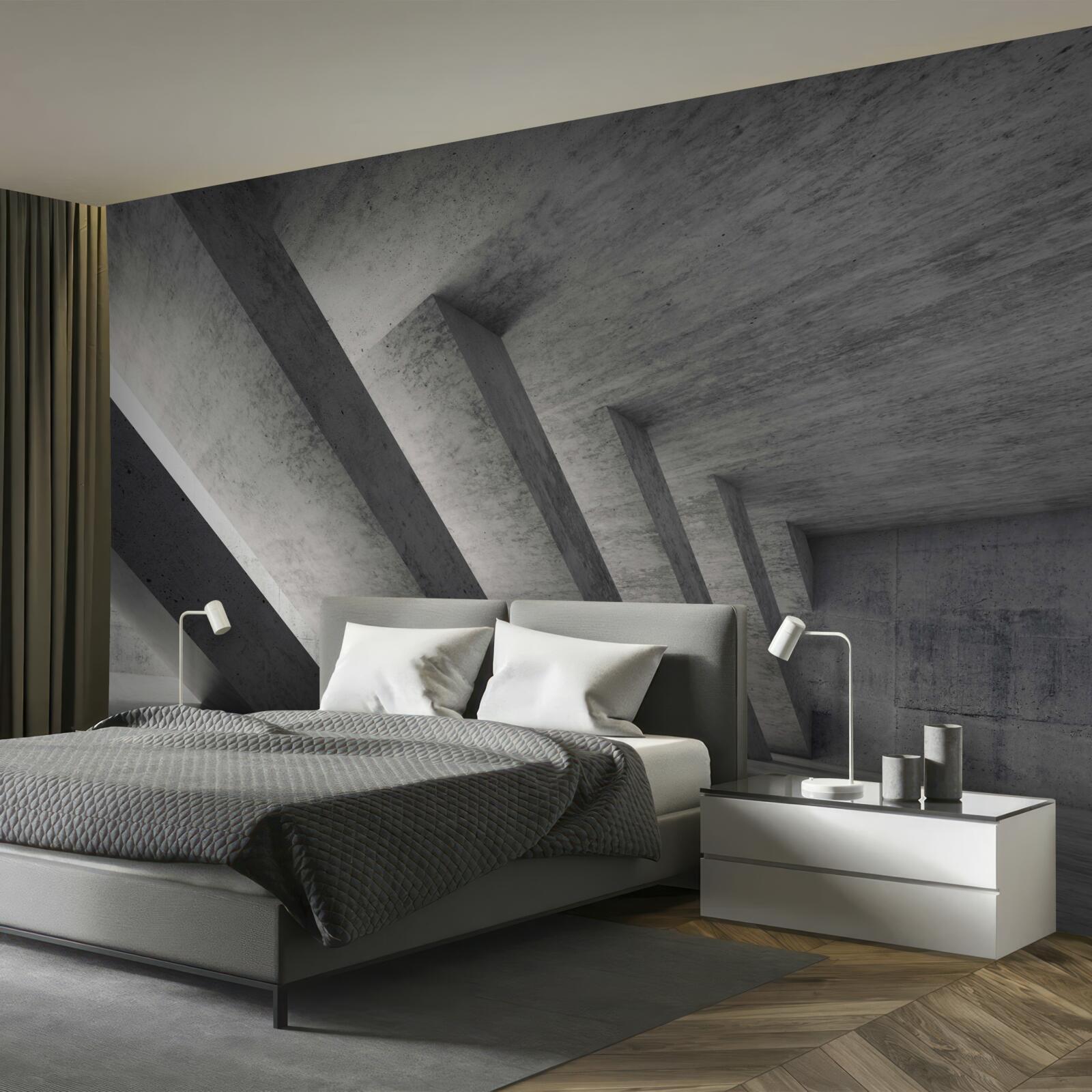 Фотошпалери сірий тунель в архітектурному стилі