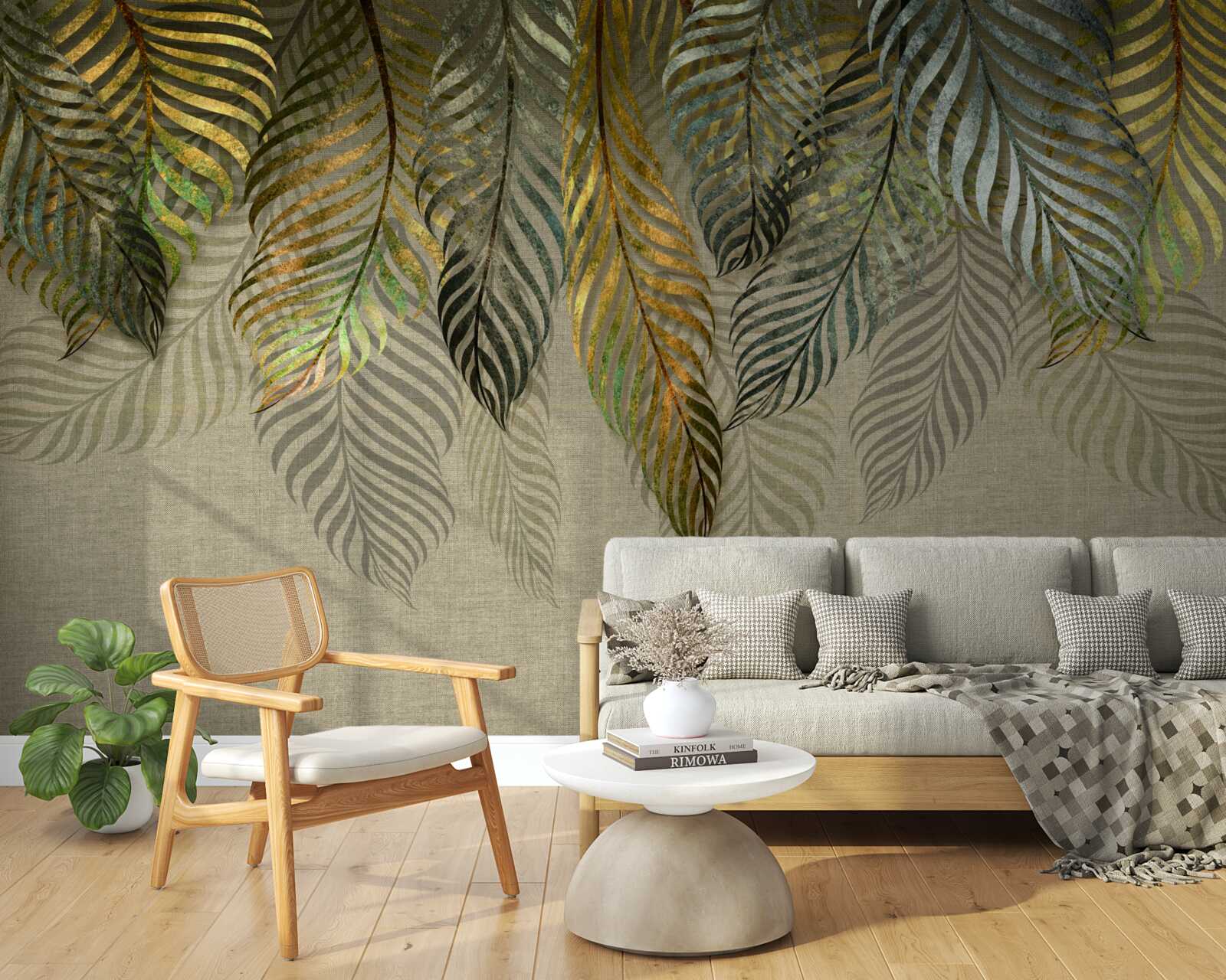 Фотошпалери пір'я лежить