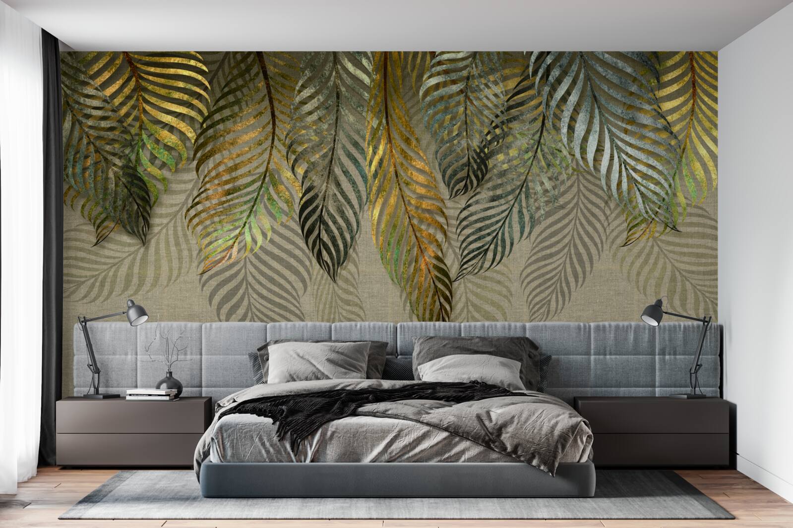 Фотошпалери пір'я лежить