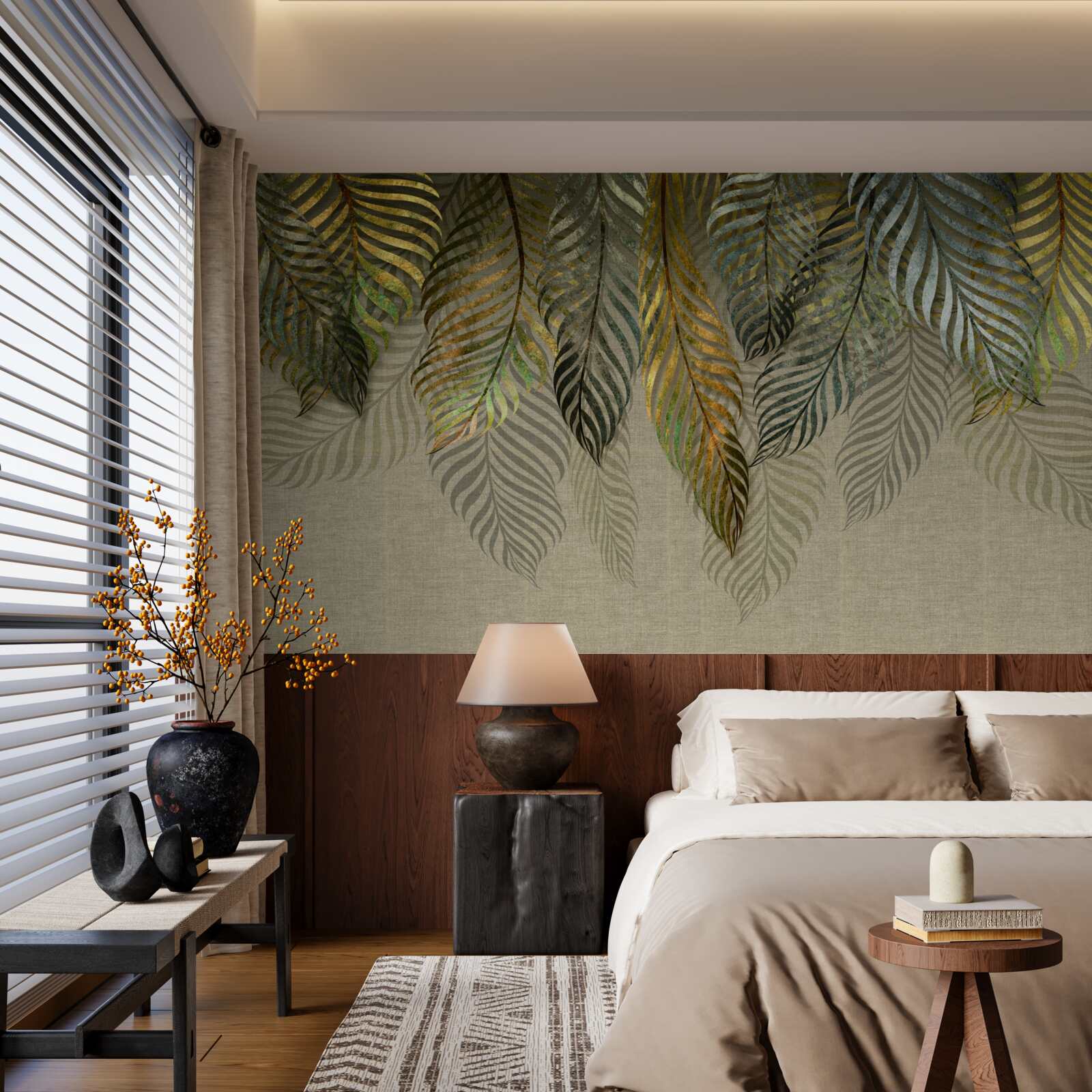 Фотошпалери пір'я лежить