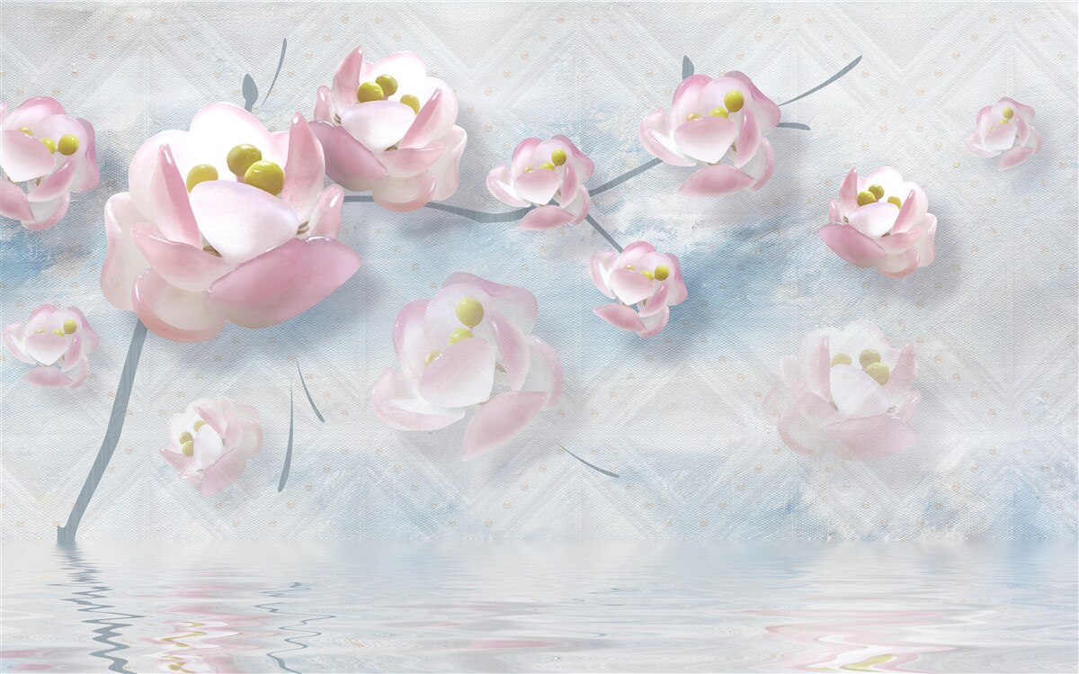 Фотошпалери ніжні бутони над життєво важливими елементами