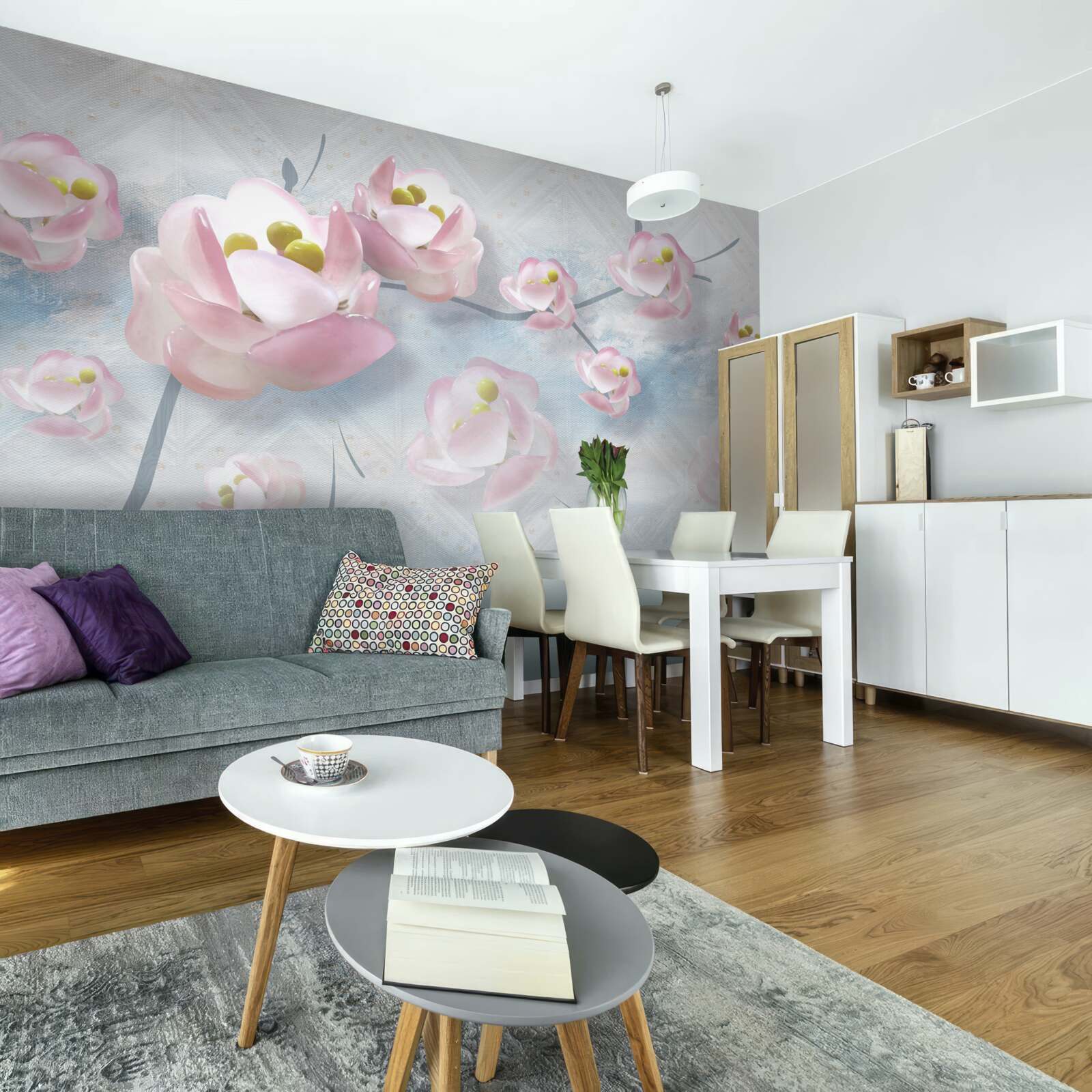 Фотошпалери ніжні бутони над життєво важливими елементами