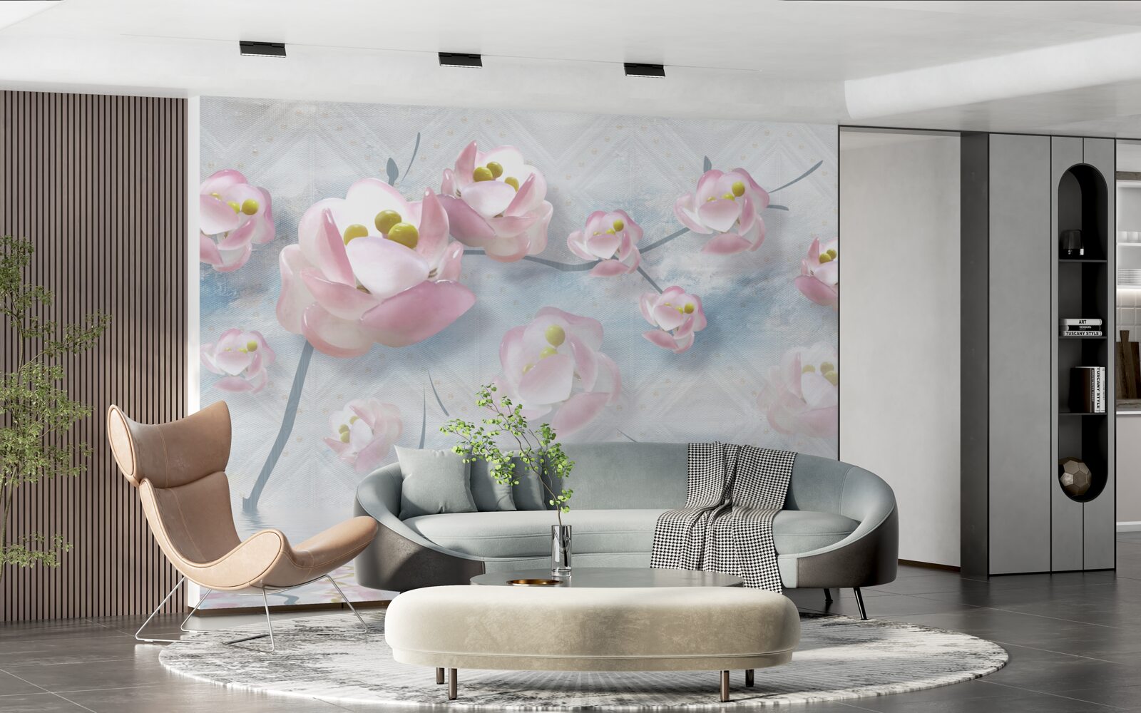 Фотошпалери ніжні бутони над життєво важливими елементами