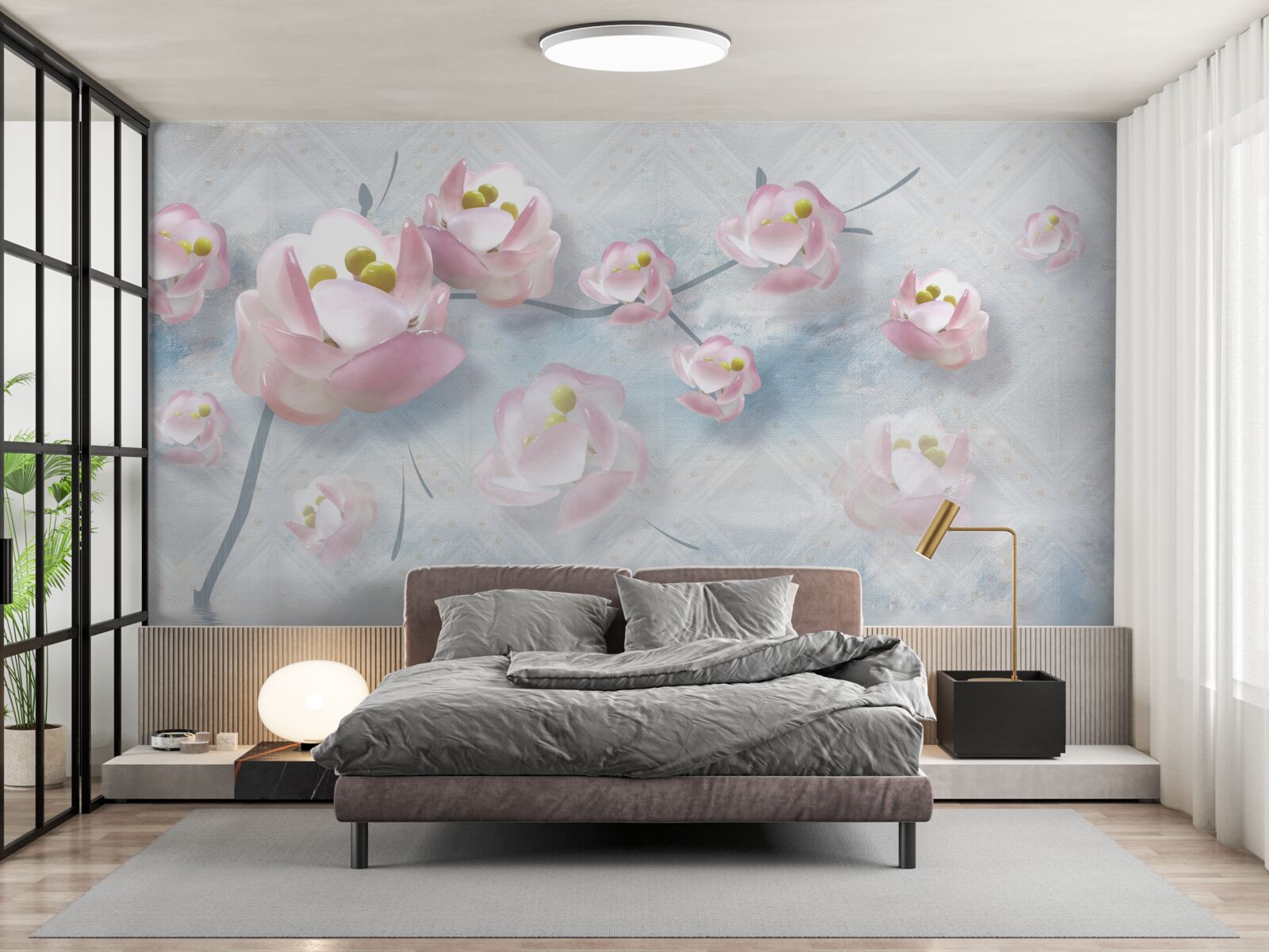 Фотошпалери ніжні бутони над життєво важливими елементами