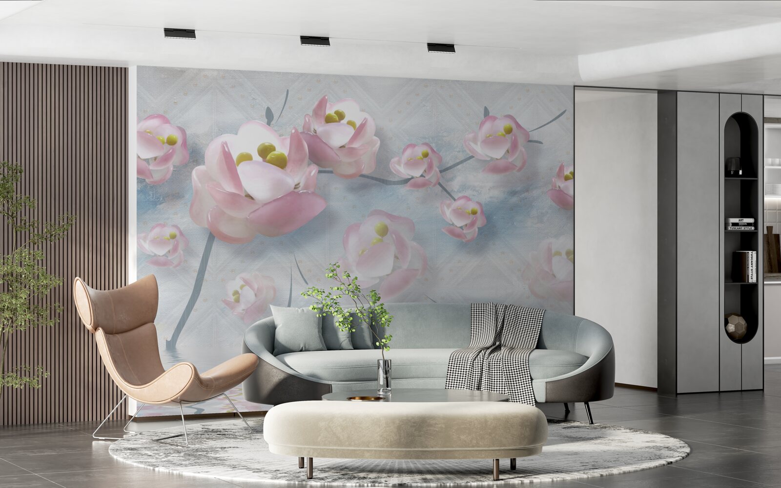 Фотошпалери ніжні бутони над життєво важливими елементами