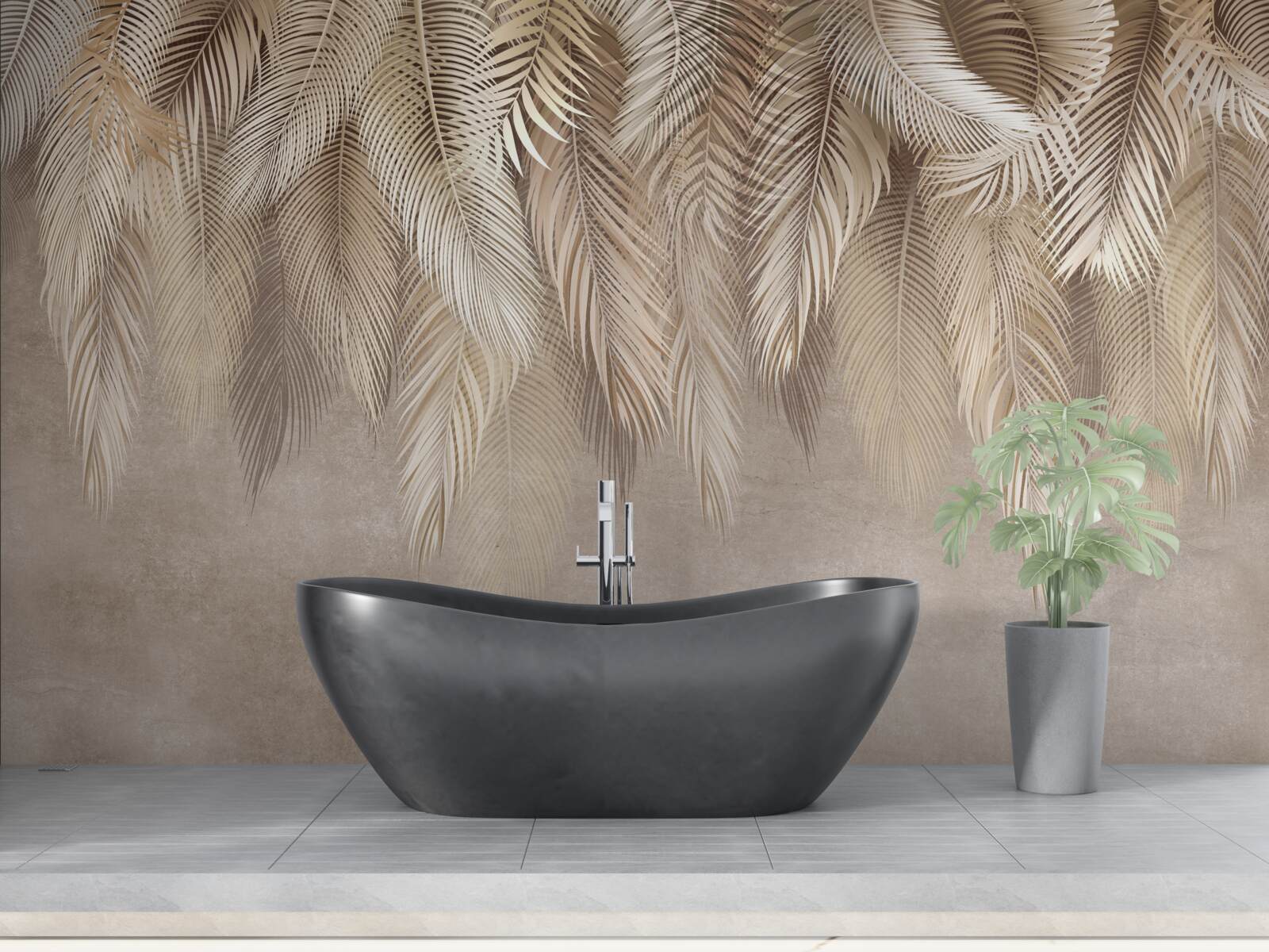 Фотошпалери багато золотих пуховиків