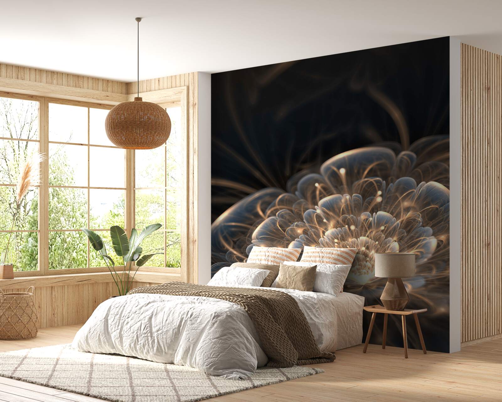 Фотошпалери велика квітка світла