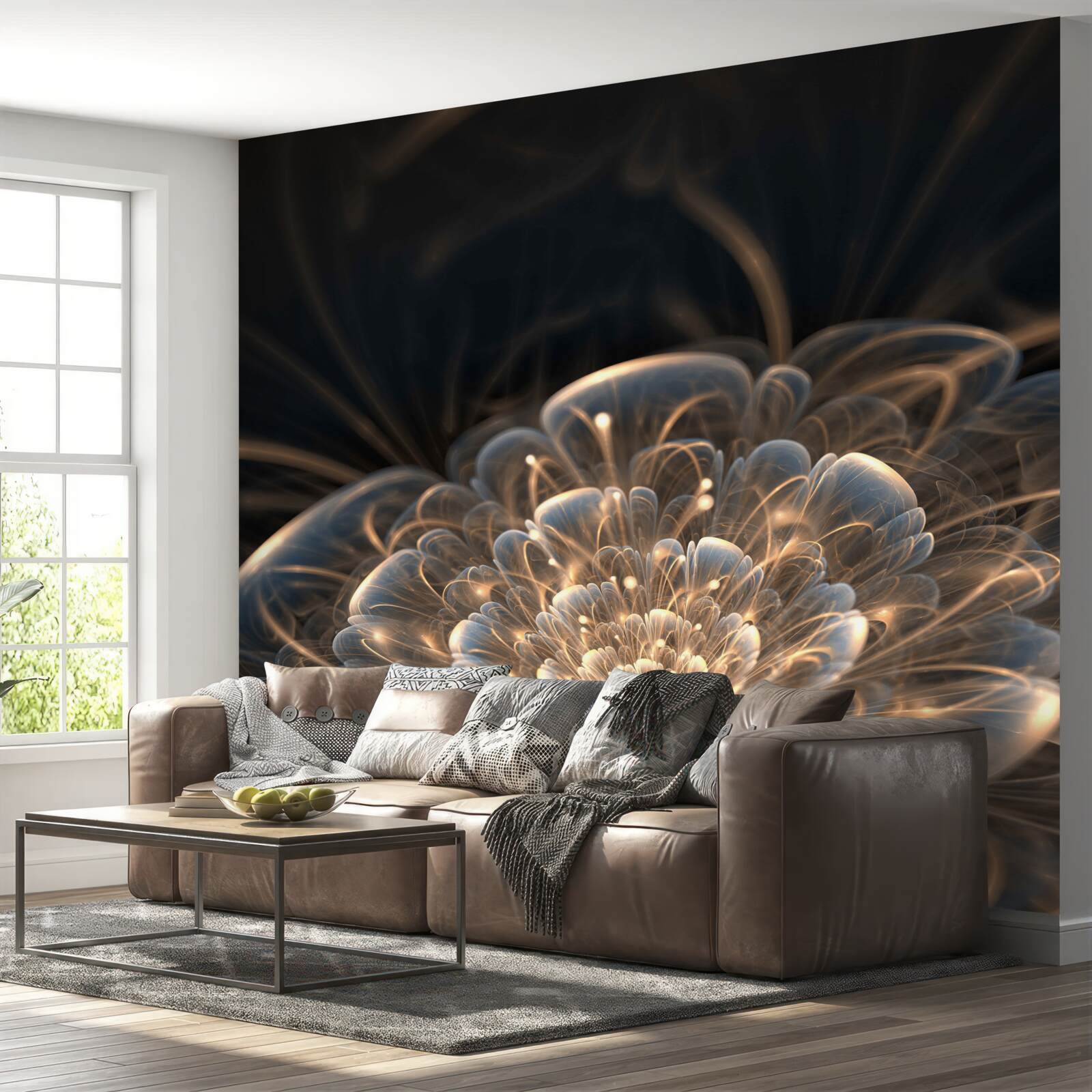 Фотошпалери велика квітка світла