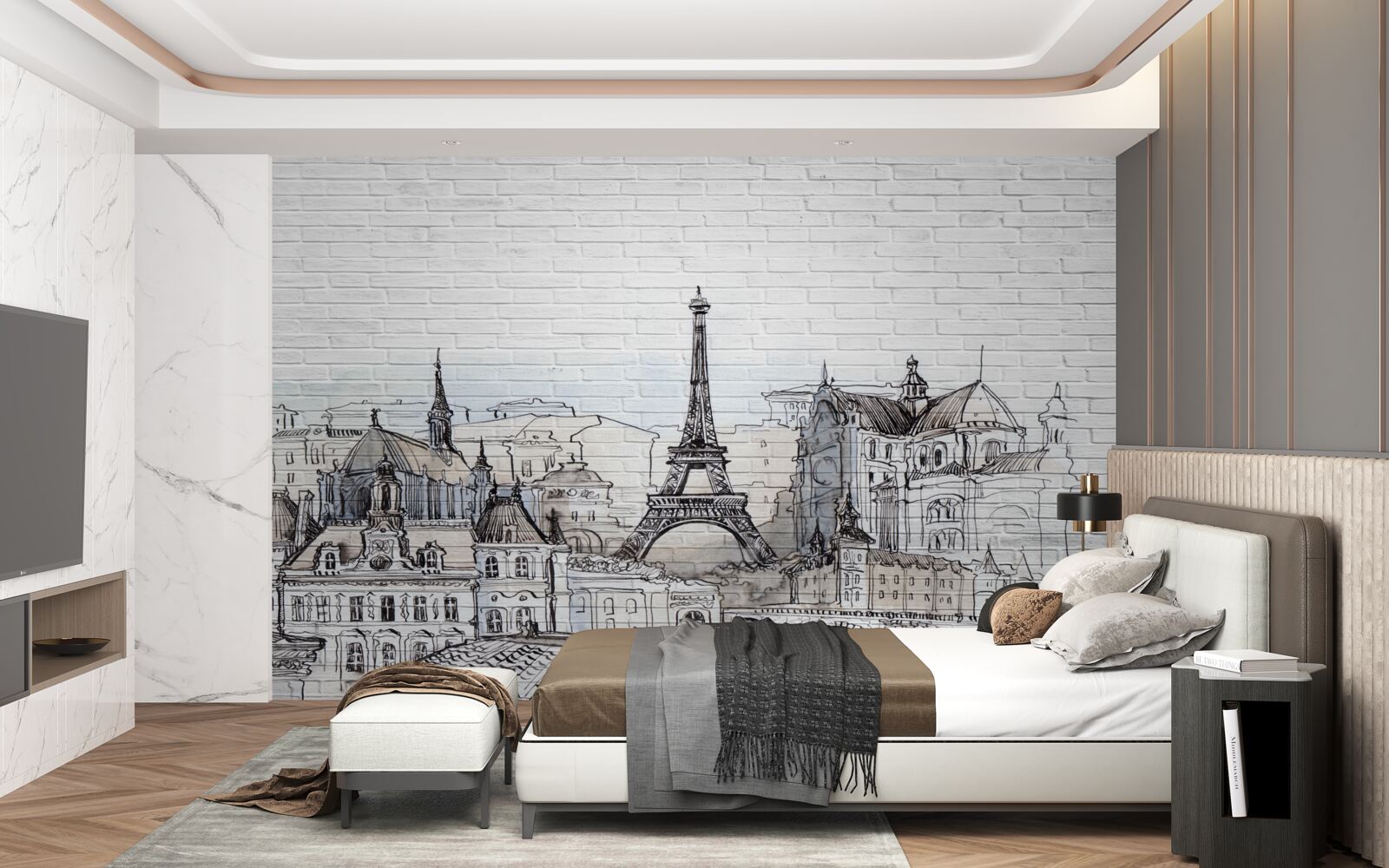 Фотошпалери фото пам'ятників парижа