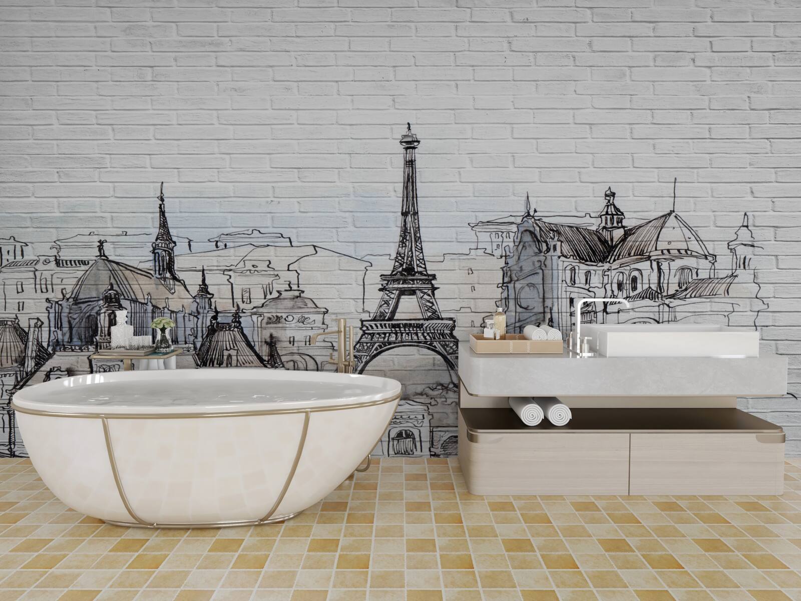 Фотошпалери фото пам'ятників парижа