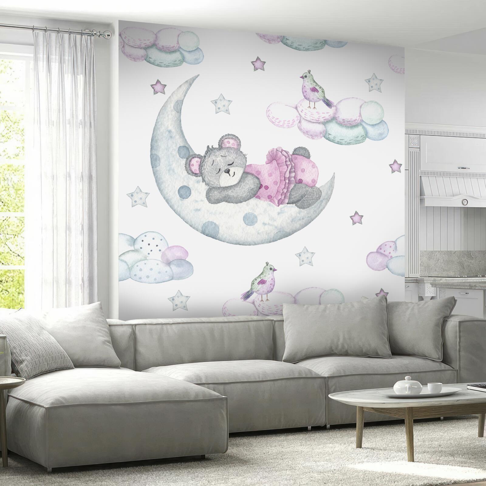 Фотошпалери на супутнику Землі дрімає ведмідь