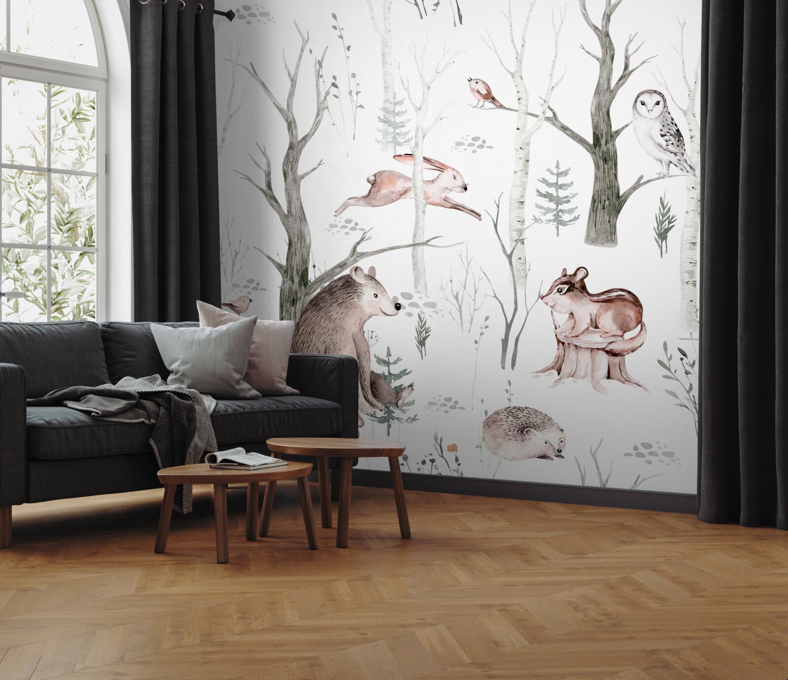 Фотошпалери тваринний ліс