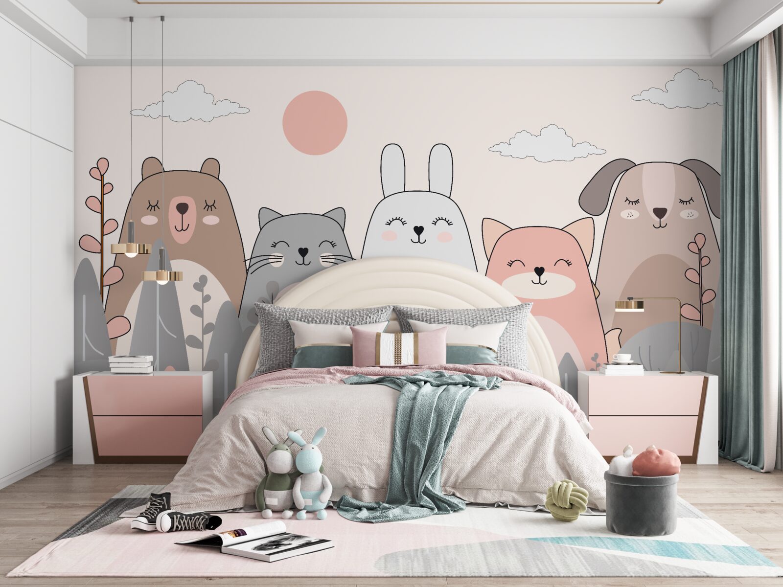 Фотошпалери п'ять чарівних і різноманітних тварин