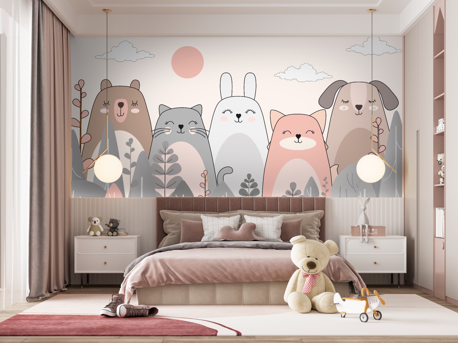 Фотошпалери п'ять чарівних і різноманітних тварин