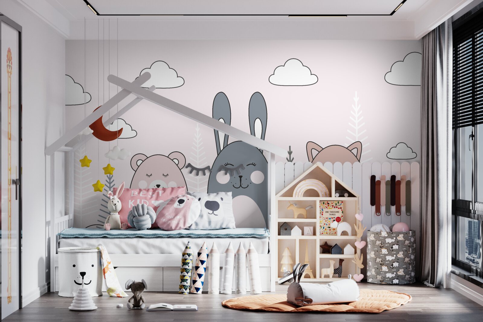 Фотошпалери тварини посміхаються з примруженими очима