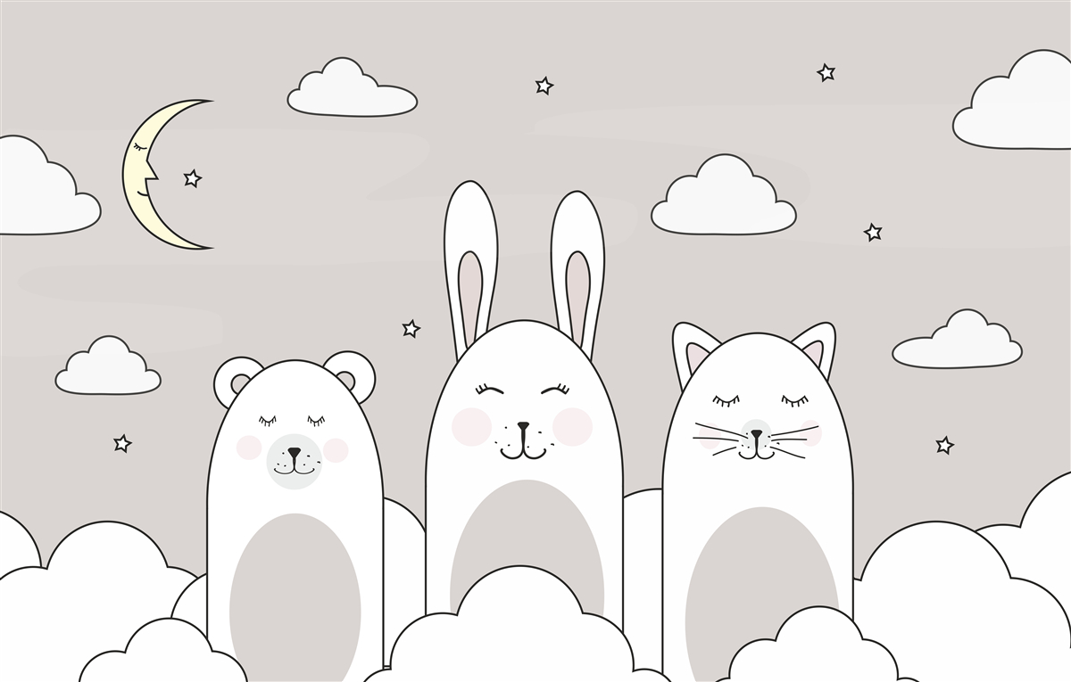 Фотошпалери Милі тваринки засинають